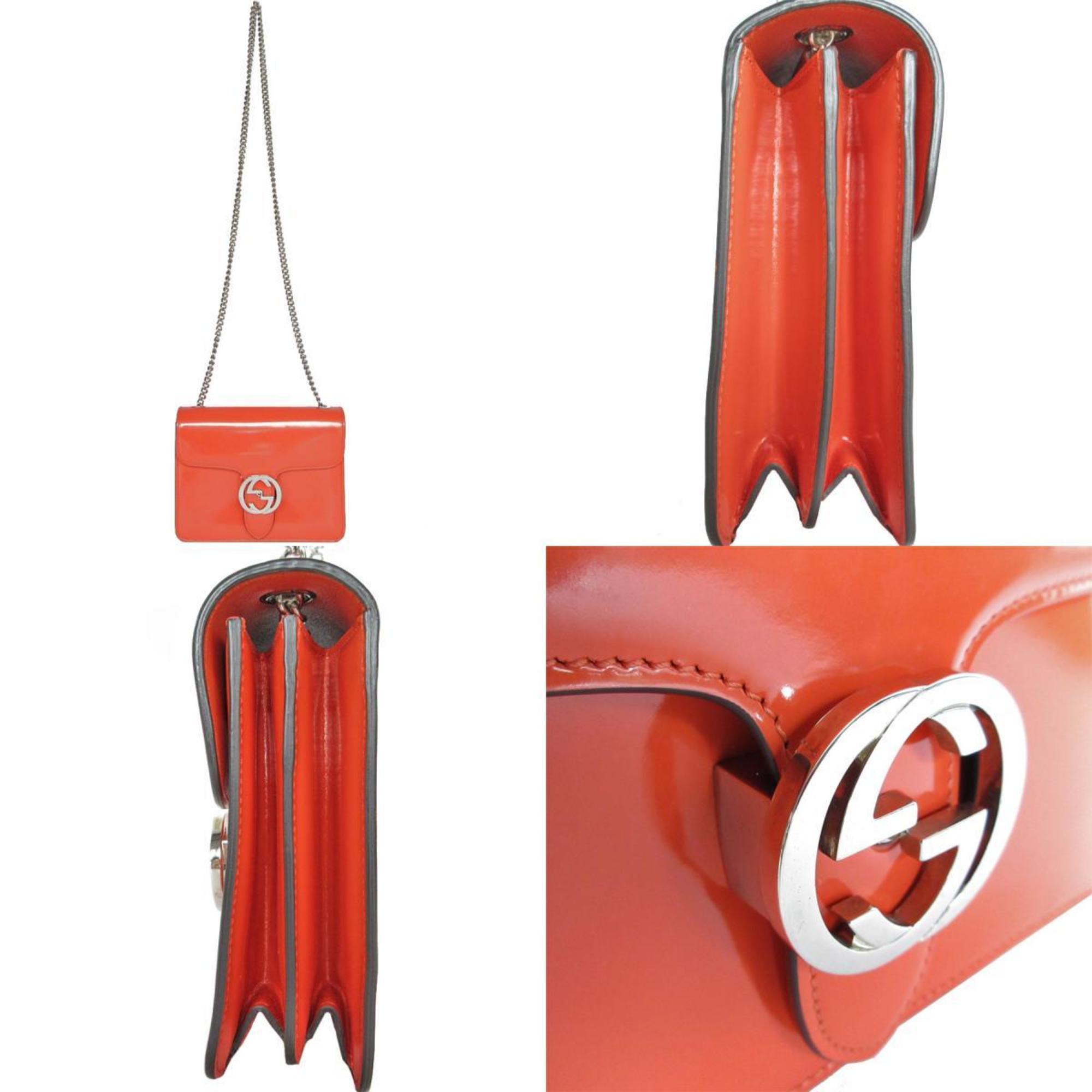 Gucci Orange Leather Shoulder Bag (Pre-Owned)