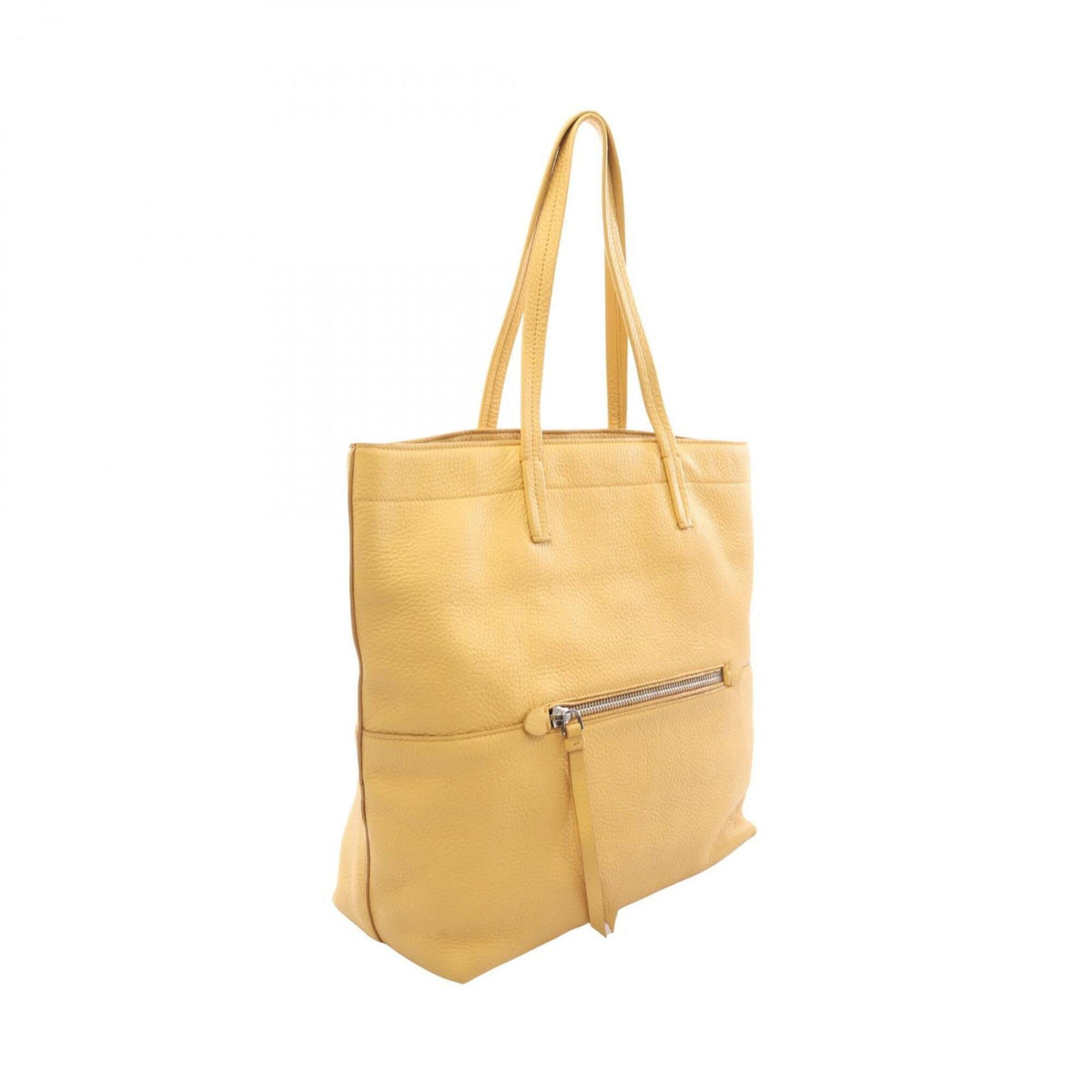 Miu Miu Yellow Leather Handbag Tote Bag (Pre-Owned)