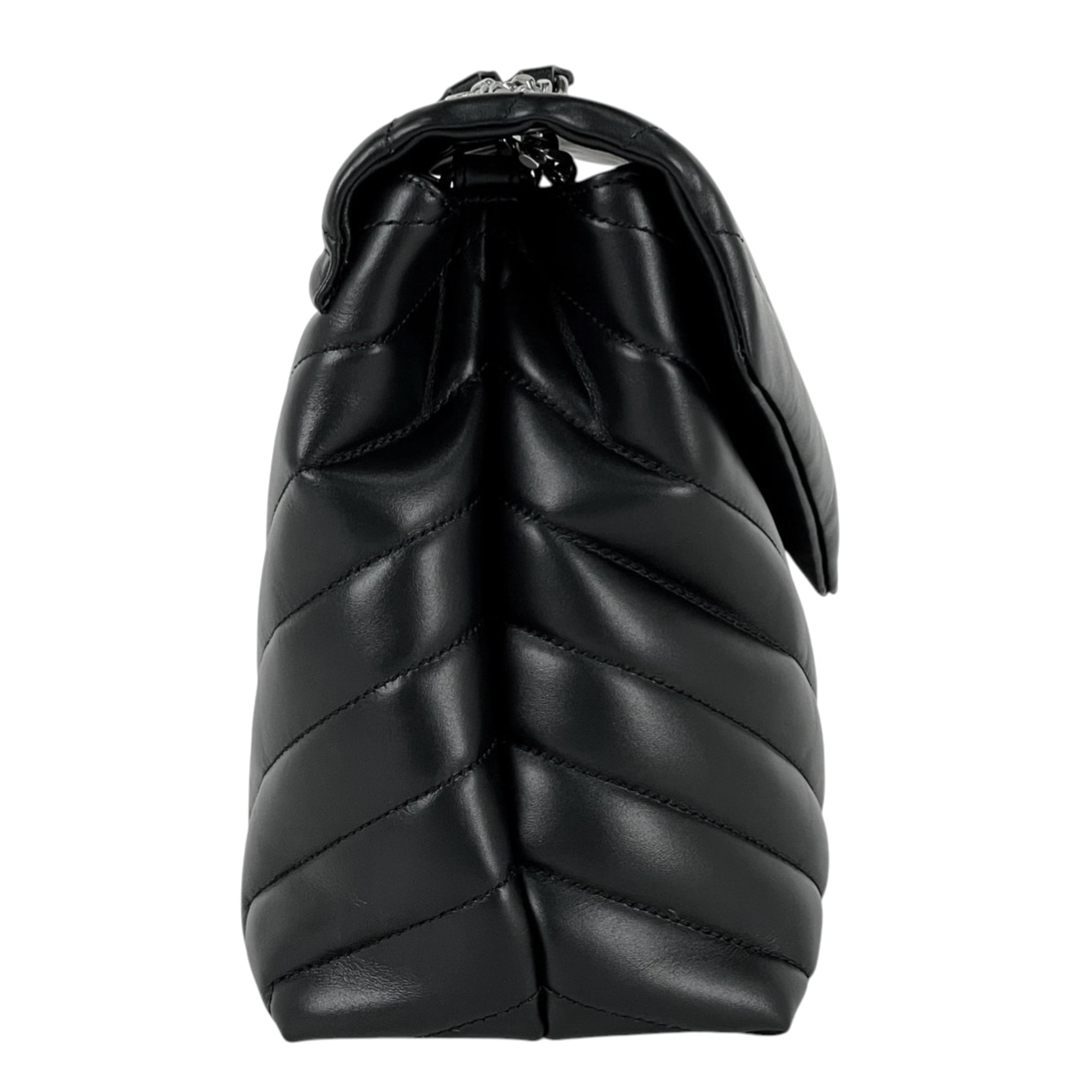 Saint Laurent Black Leather Shoulder Bag (Pre-Owned)
