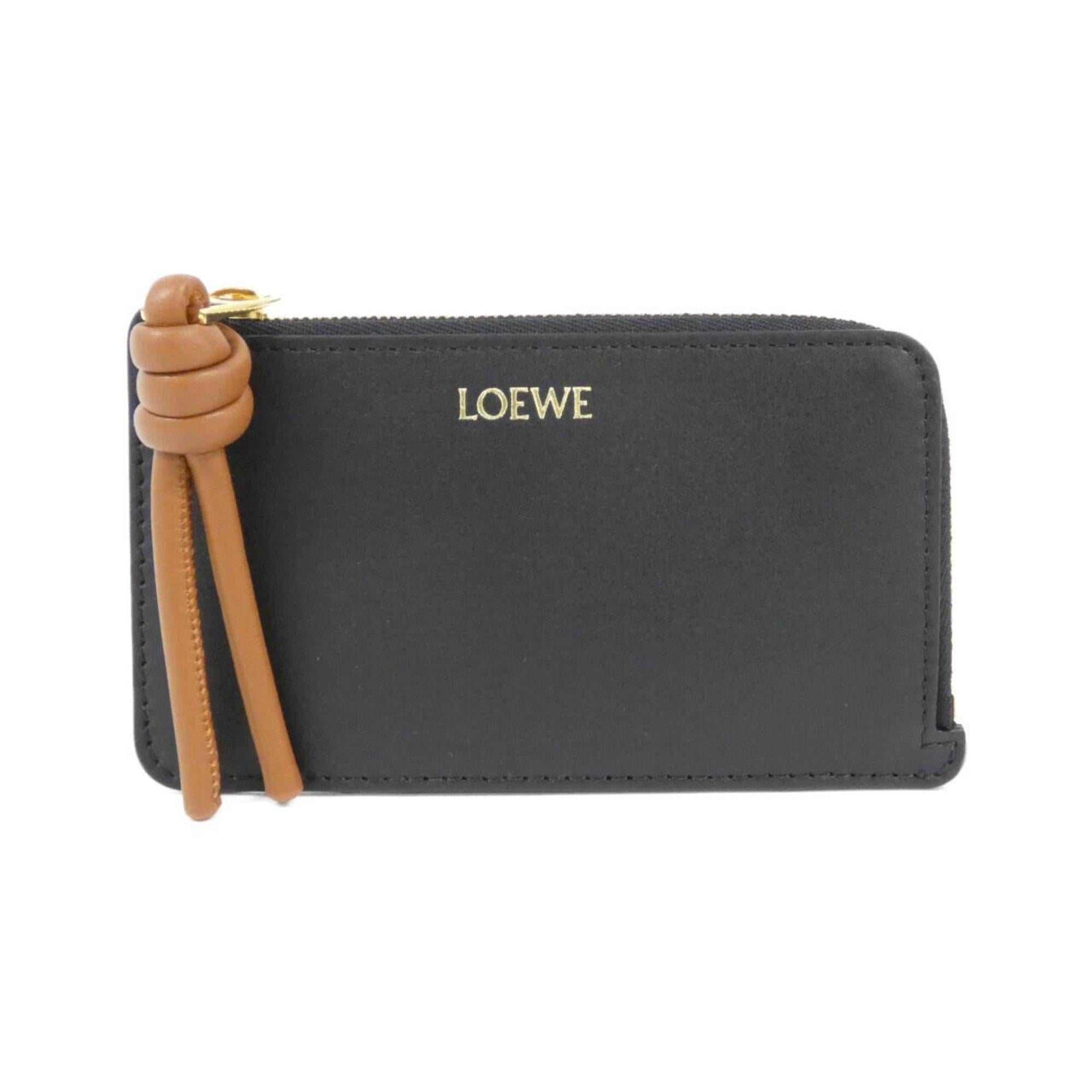 Loewe Black Leather Coin Purse/Coin Case (Pre-Owned)