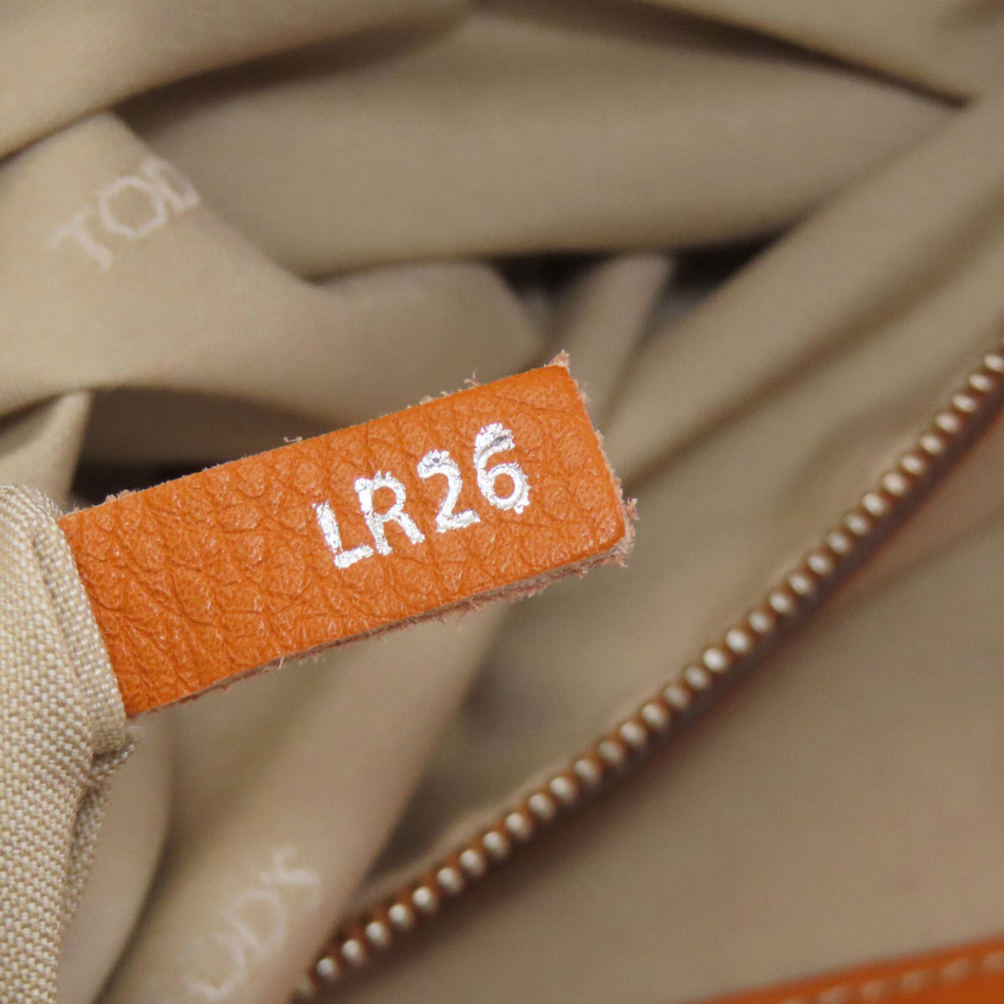 Tod's Orange Leather Tote Bag (Pre-Owned)