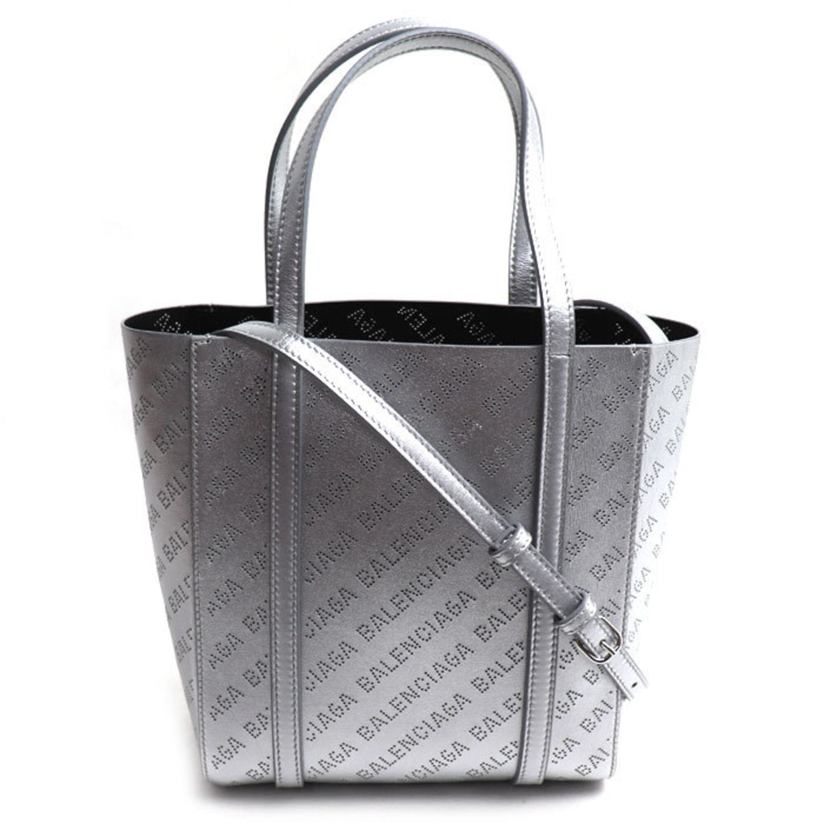 Balenciaga Silver Leather Tote Bag (Pre-Owned)