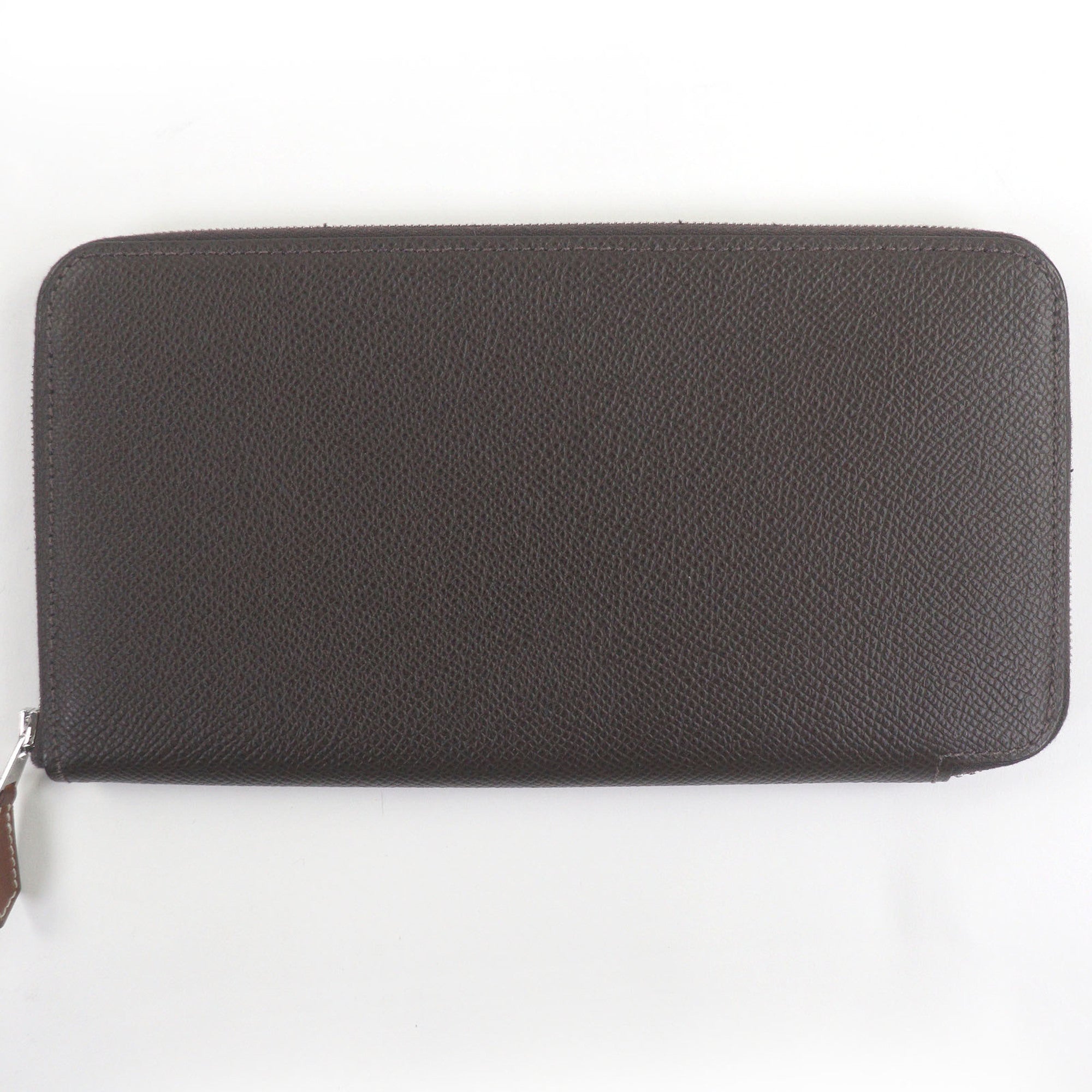Hermes Ebene Epsom Leather Long Wallet (Bi-Fold) (Pre-Owned)