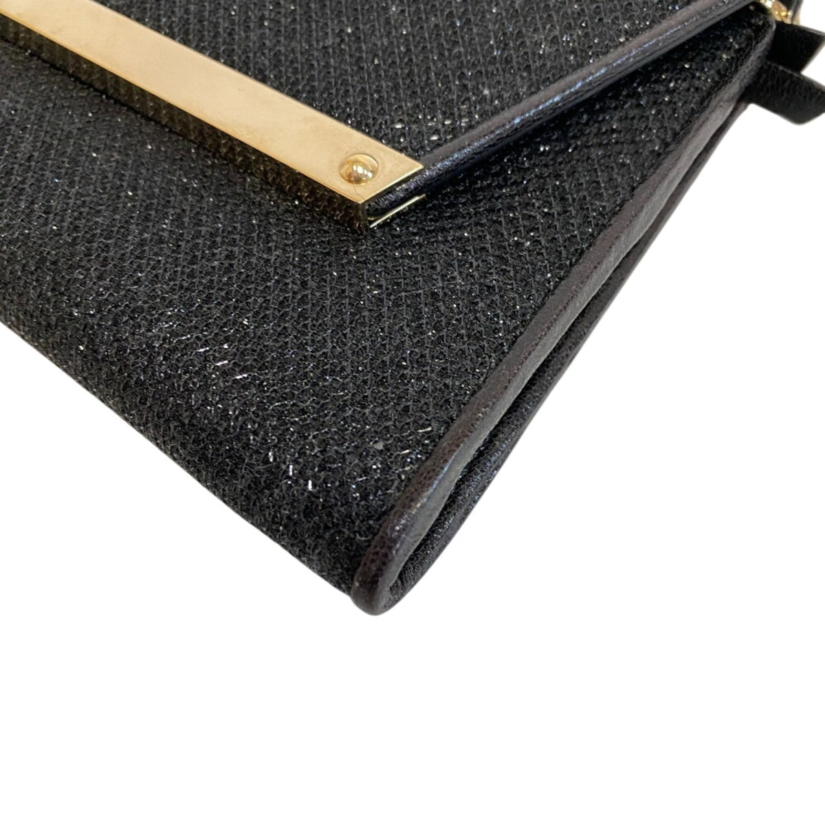 Jimmy Choo Black Leather Shoulder Bag (Pre-Owned)