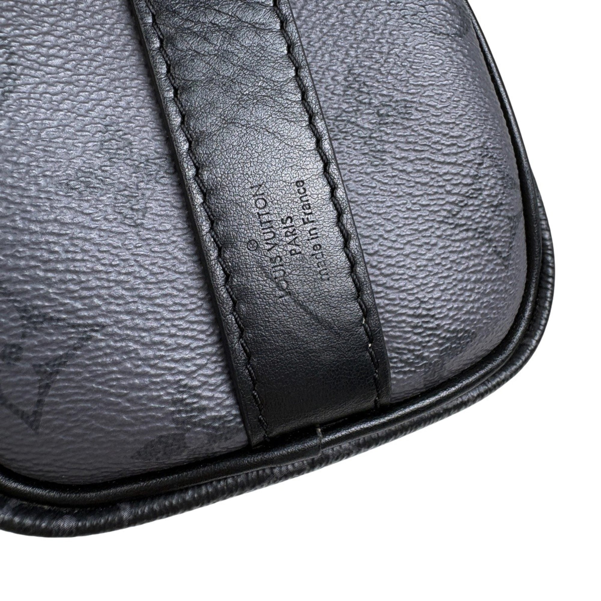 Louis Vuitton Black Gray Noir Monogram Eclipse Tote Bag (Pre-Owned)