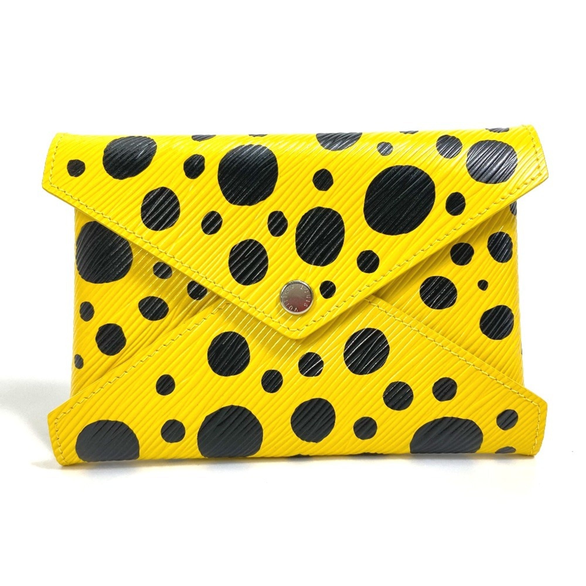 Louis Vuitton Black Yellow Leather Pochette Pouch (Pre-Owned)