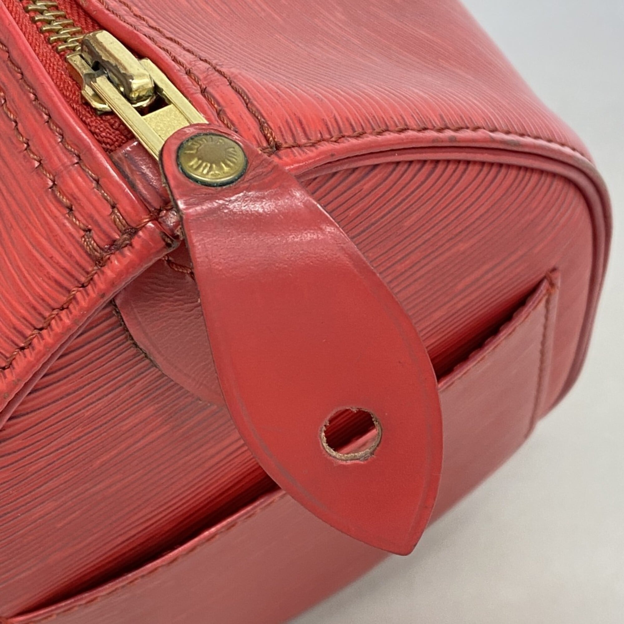 Louis Vuitton Castilian Red Handbag (Pre-Owned)