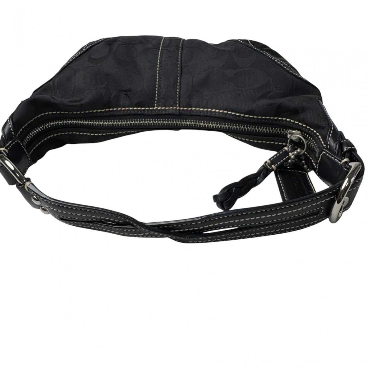 Coach Black Canvas Handbag Shoulder Bag (Pre-Owned)
