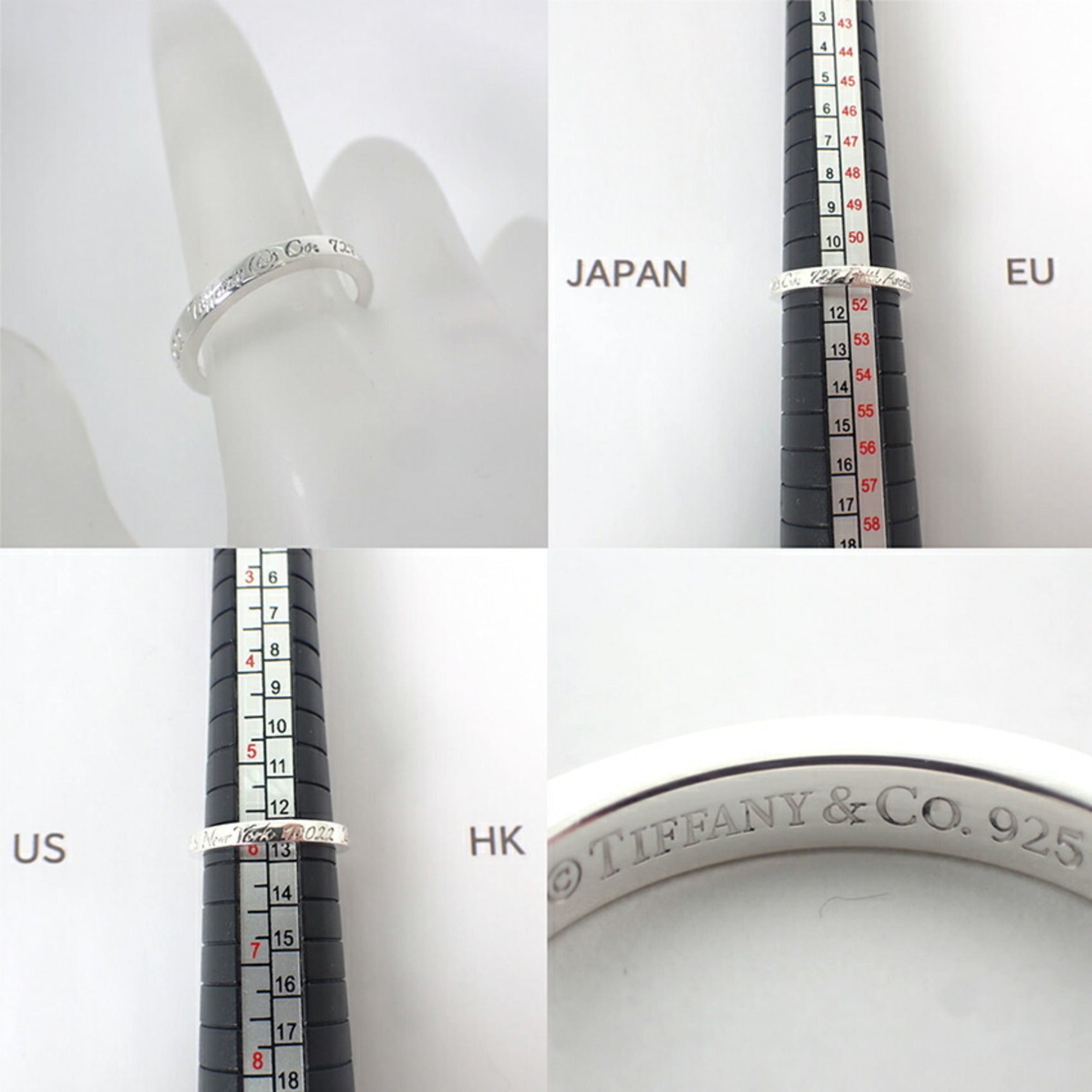 Tiffany Sterling Silver 925 Band Ring (Pre-Owned)