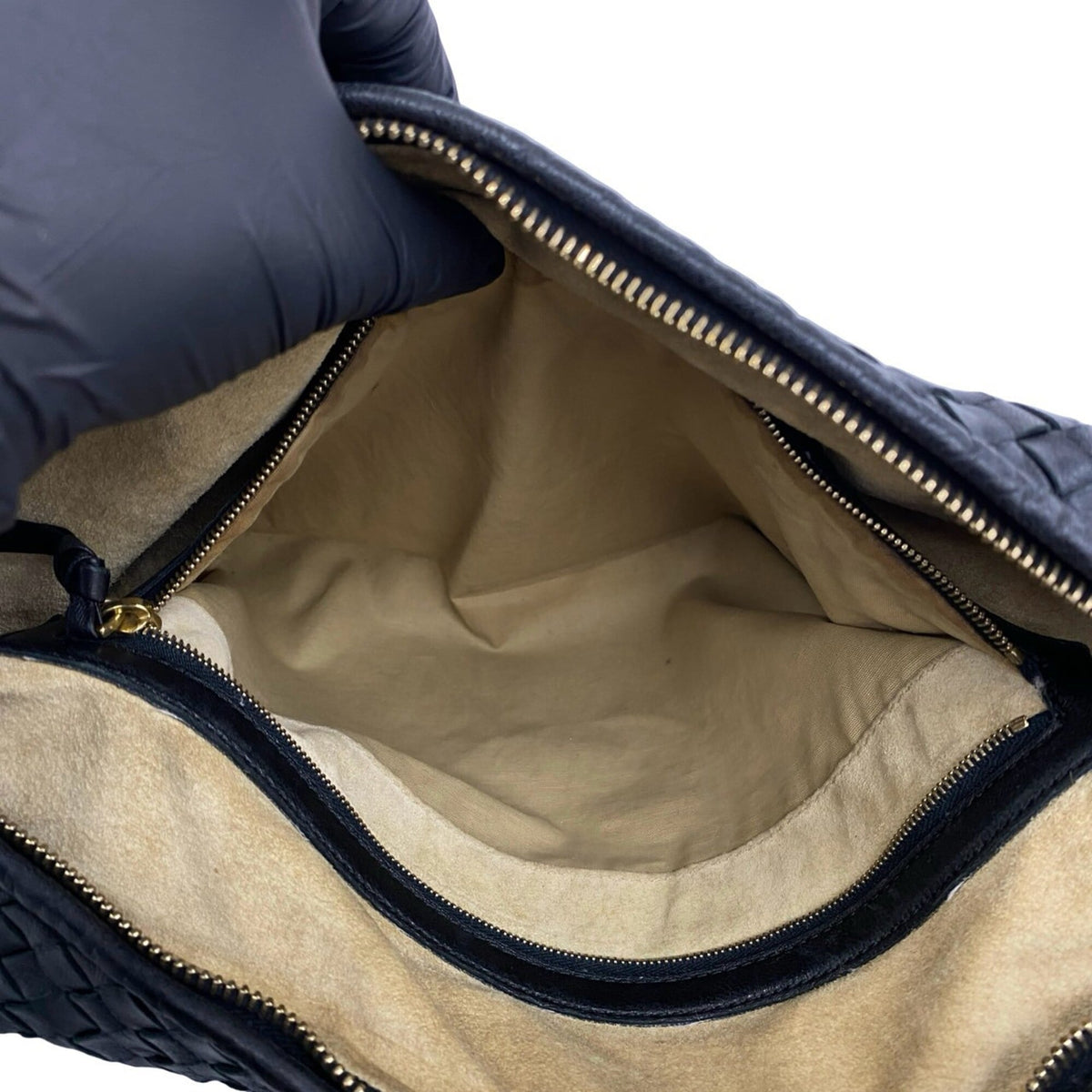 Bottega Veneta Black Leather Handbag Tote Bag (Pre-Owned)