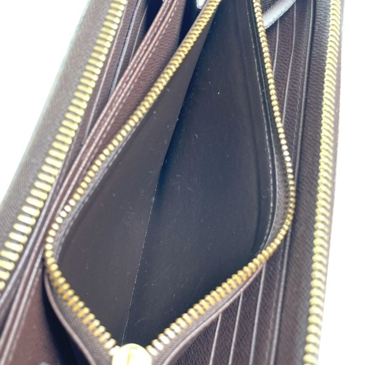 Louis Vuitton Brown Damier Canvas Long Wallet (Bi-Fold) (Pre-Owned)