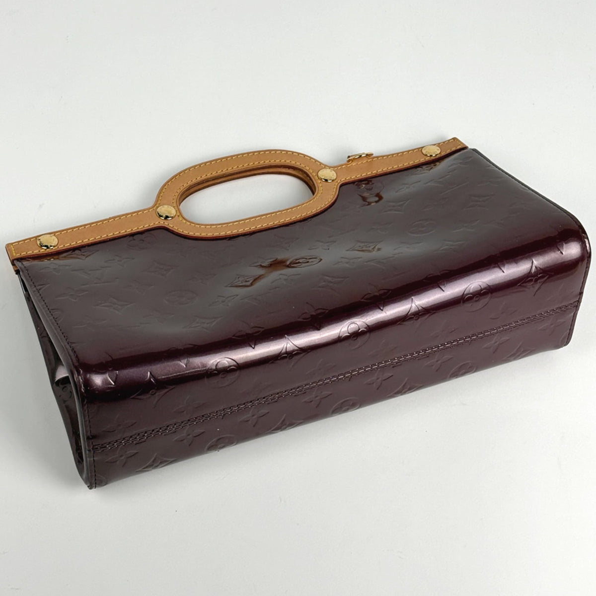 Louis Vuitton Purple Monogram Vernis Handbag (Pre-Owned)
