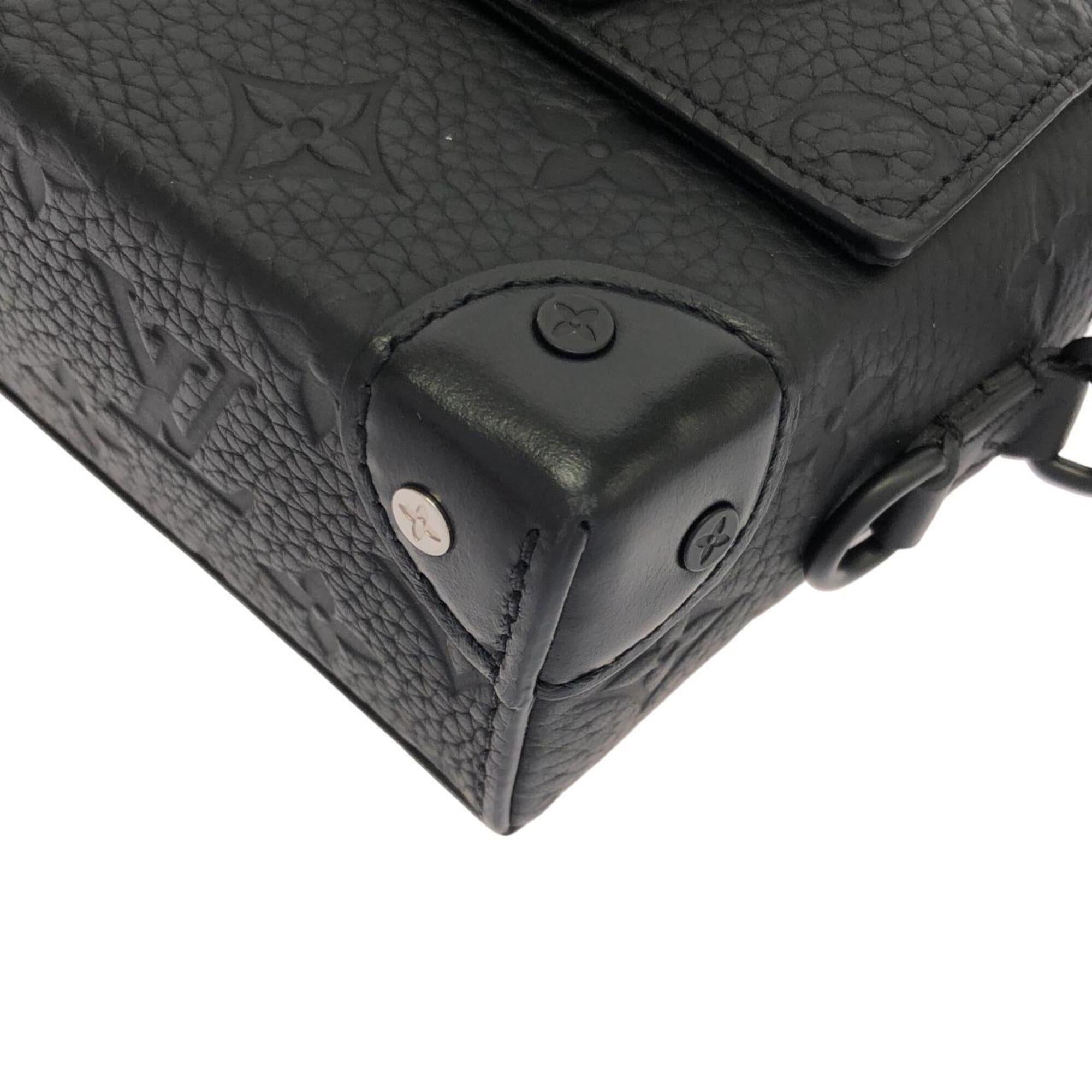 Louis Vuitton Black Leather Shoulder Bag (Pre-Owned)