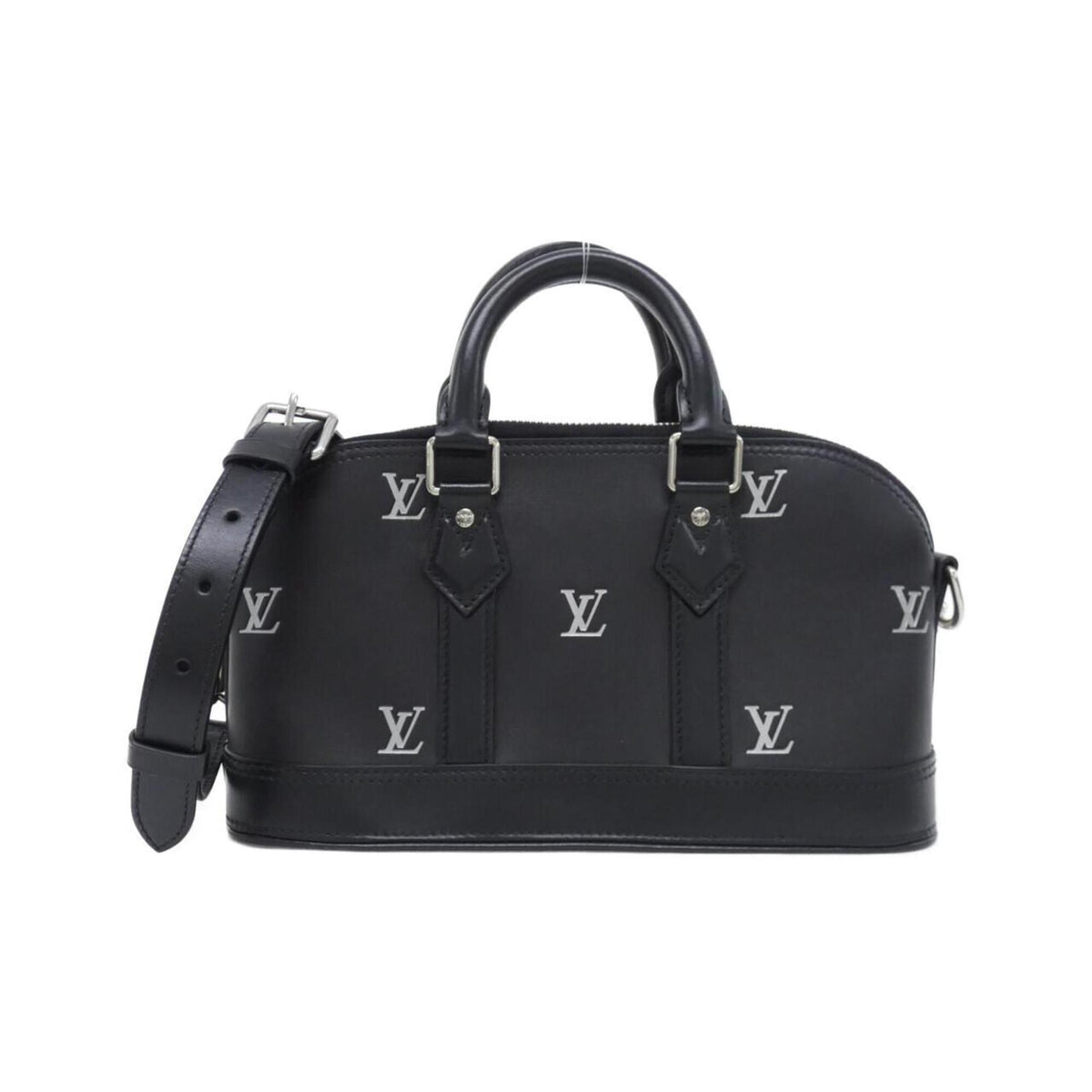 Louis Vuitton Black Leather Handbag (Pre-Owned)