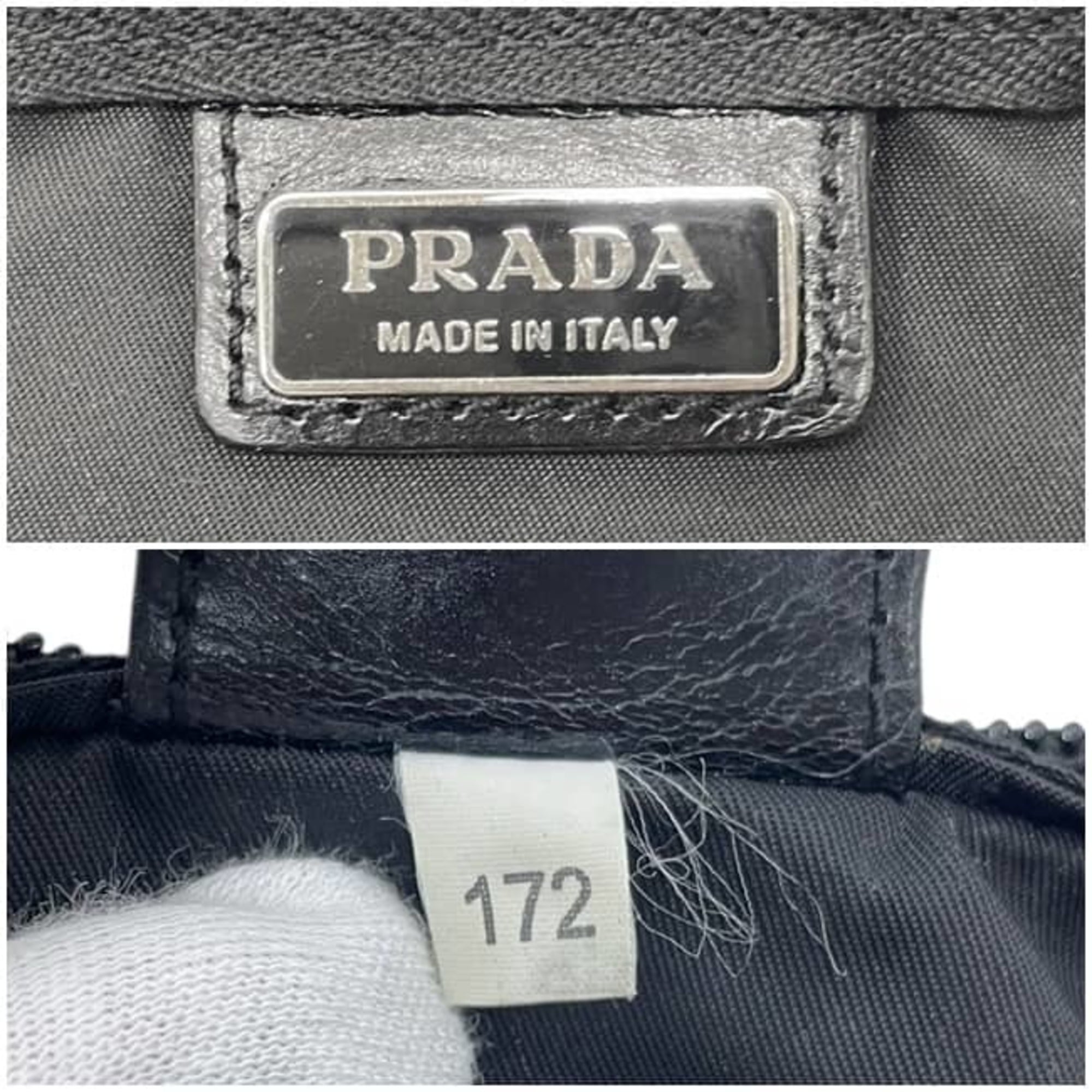 Prada Black Nero Nylon Pouch (Pre-Owned)