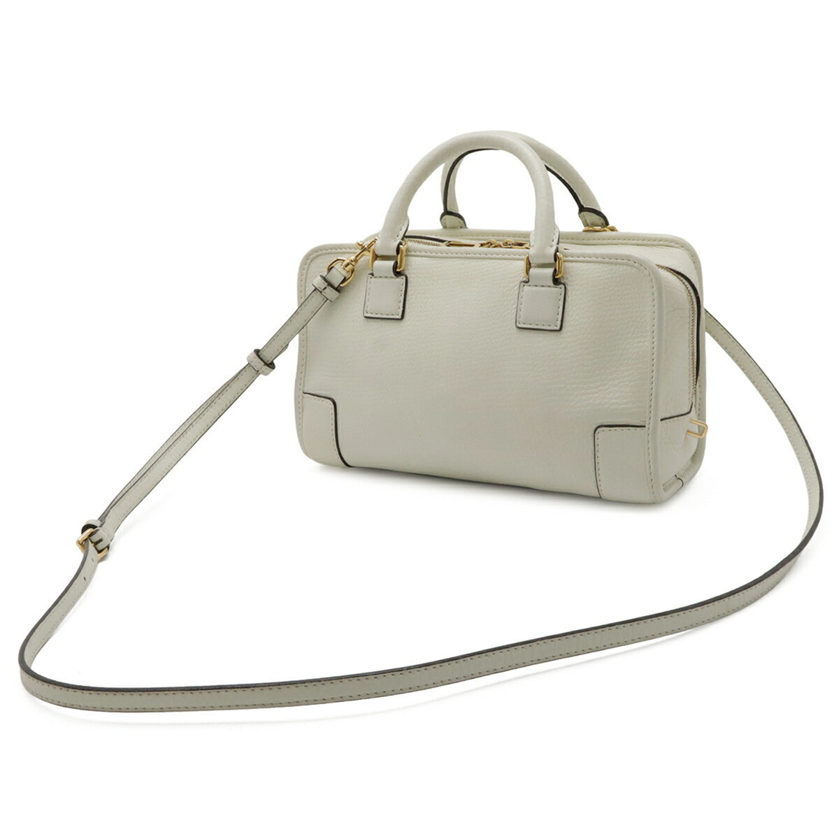 Loewe Ivory Leather Handbag Shoulder Bag (Pre-Owned)