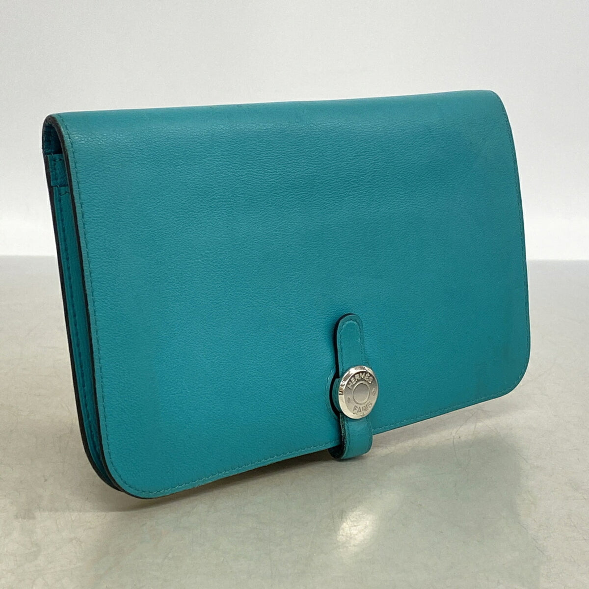 Hermes Green Swift Leather Long Wallet (Bi-Fold) (Pre-Owned)