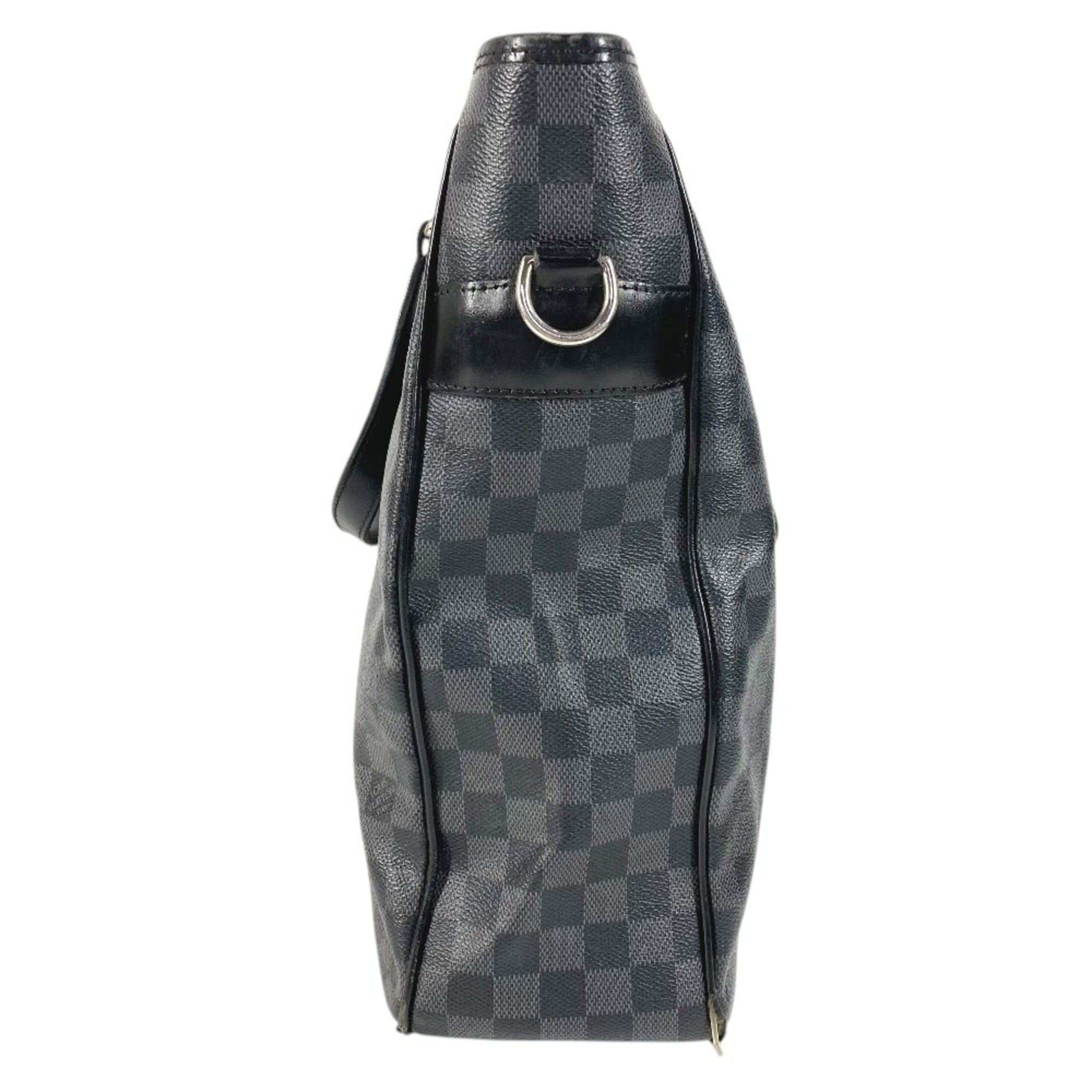 Louis Vuitton Black Galle Damier Graphite Shoulder Bag Tote Bag (Pre-Owned)