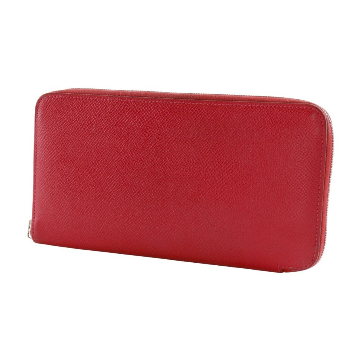 Hermes Red Color Epsom Leather Long Wallet (Bi-Fold) (Pre-Owned)