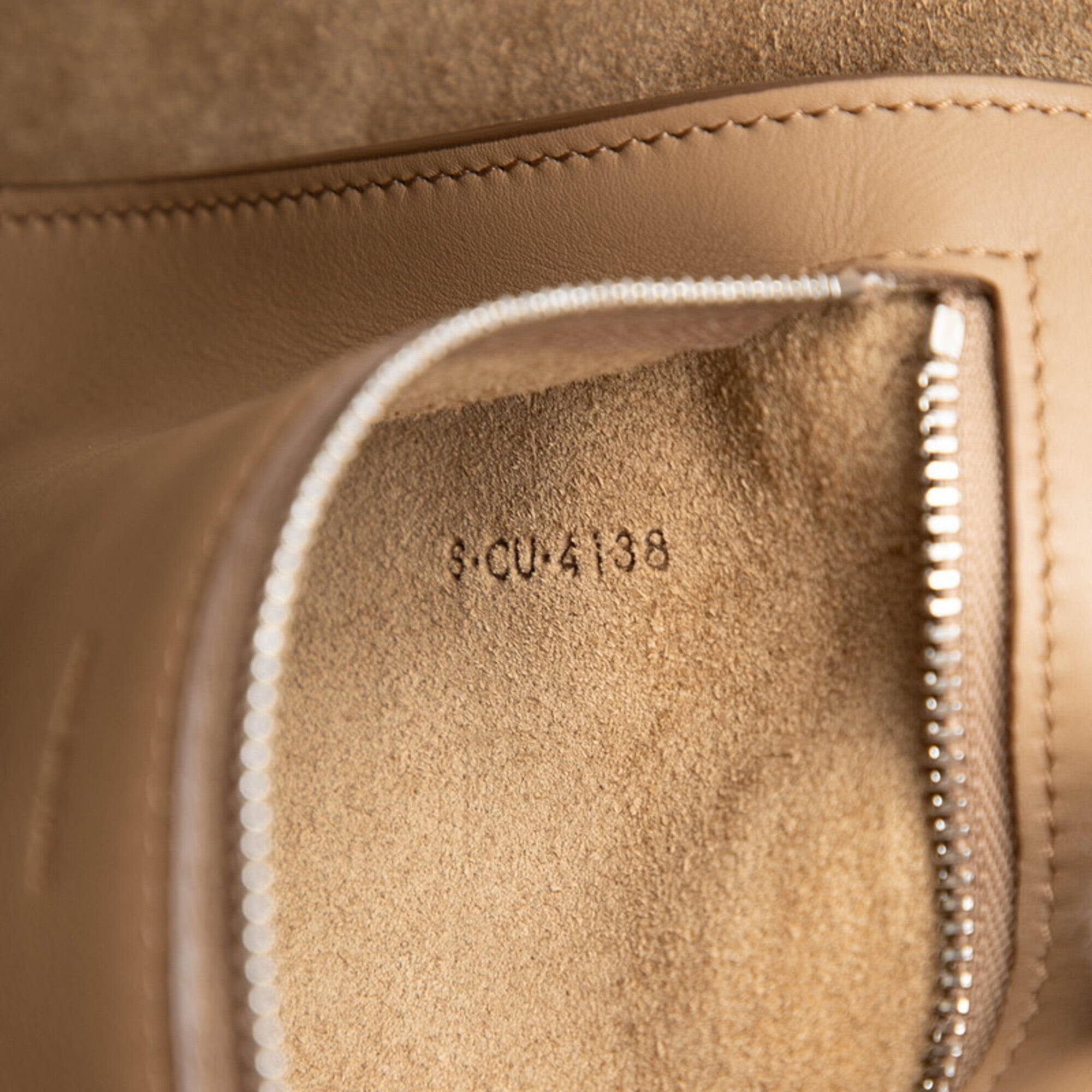Celine Beige Leather Handbag Shoulder Bag (Pre-Owned)
