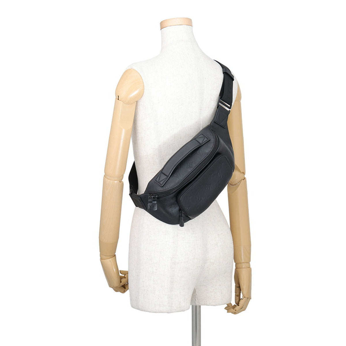 Louis Vuitton Black Noir Monogram Shadow Sling Bag (Pre-Owned)