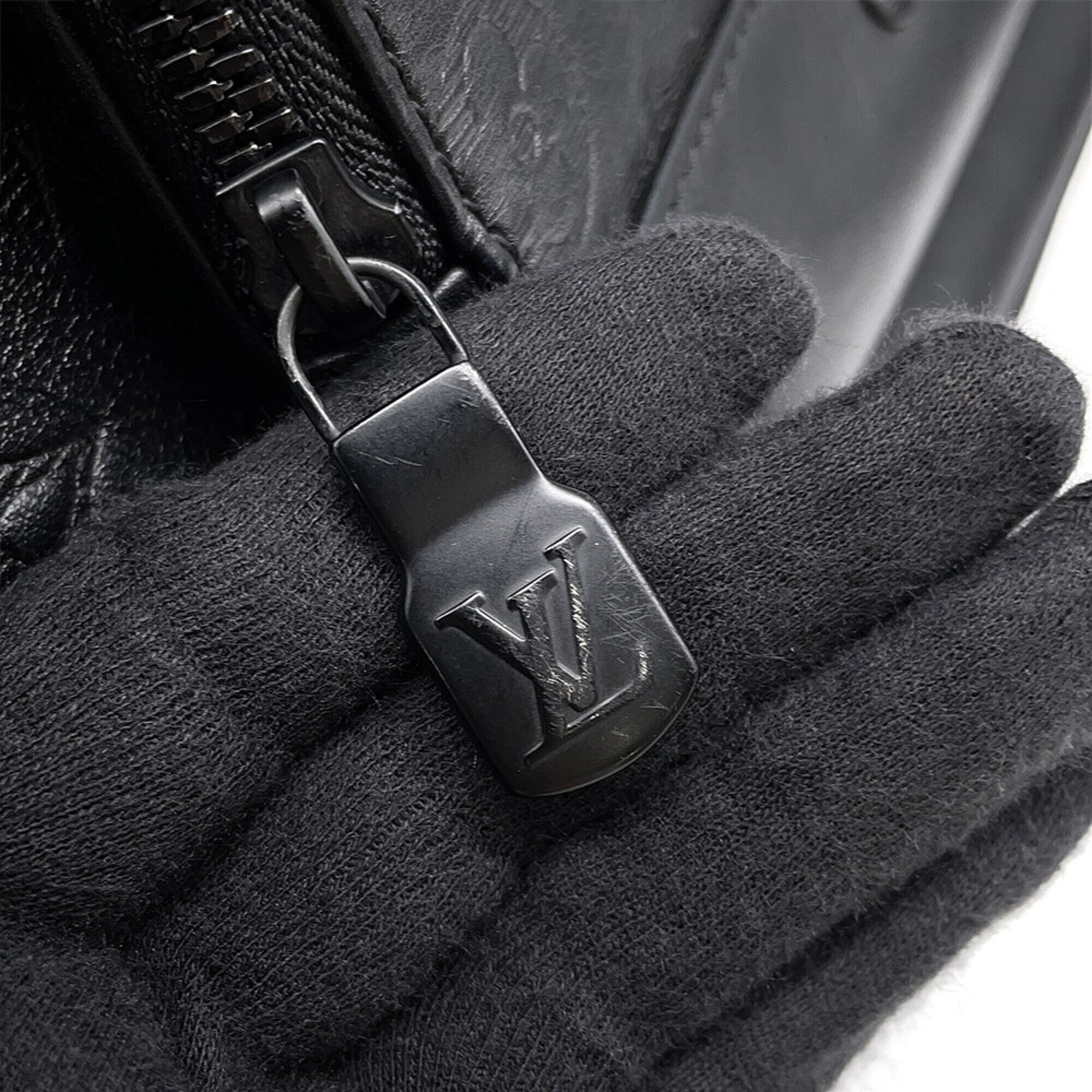 Louis Vuitton Black Monogram Noir Monogram Shadow Handbag Sling Bag (Pre-Owned)