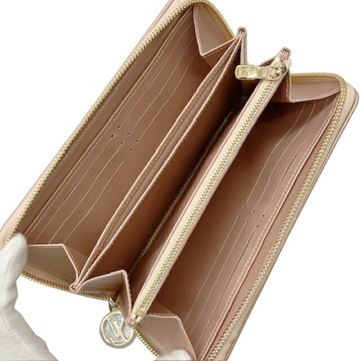 Louis Vuitton Rose Gold Monogram Long Wallet (Bi-Fold) (Pre-Owned)