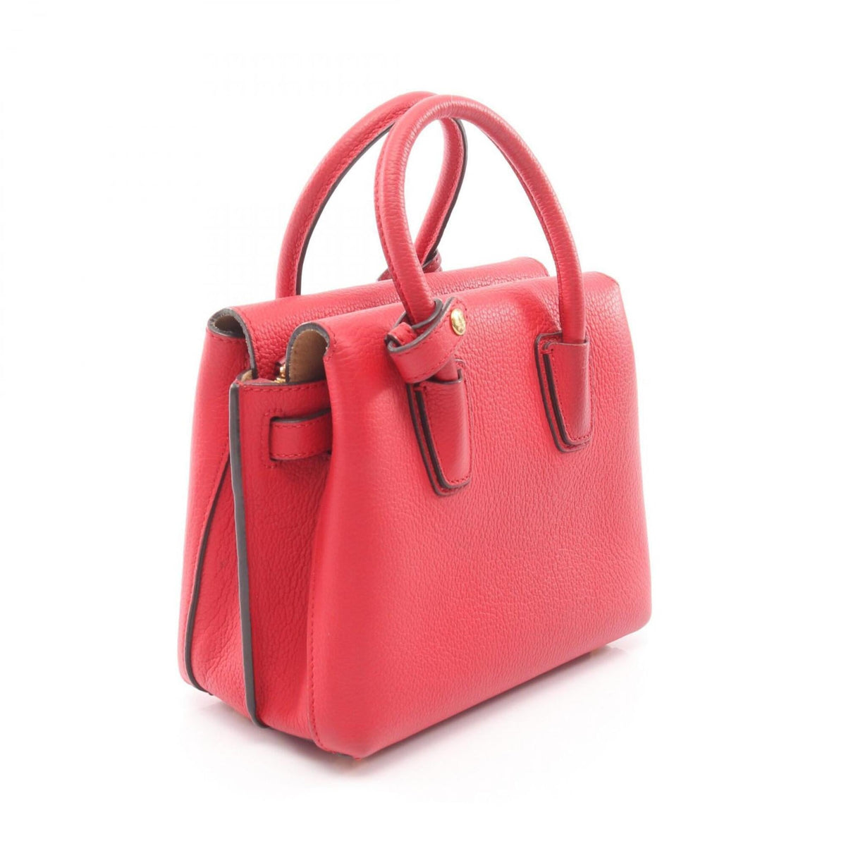 Mcm Red Color Leather Handbag (Pre-Owned)