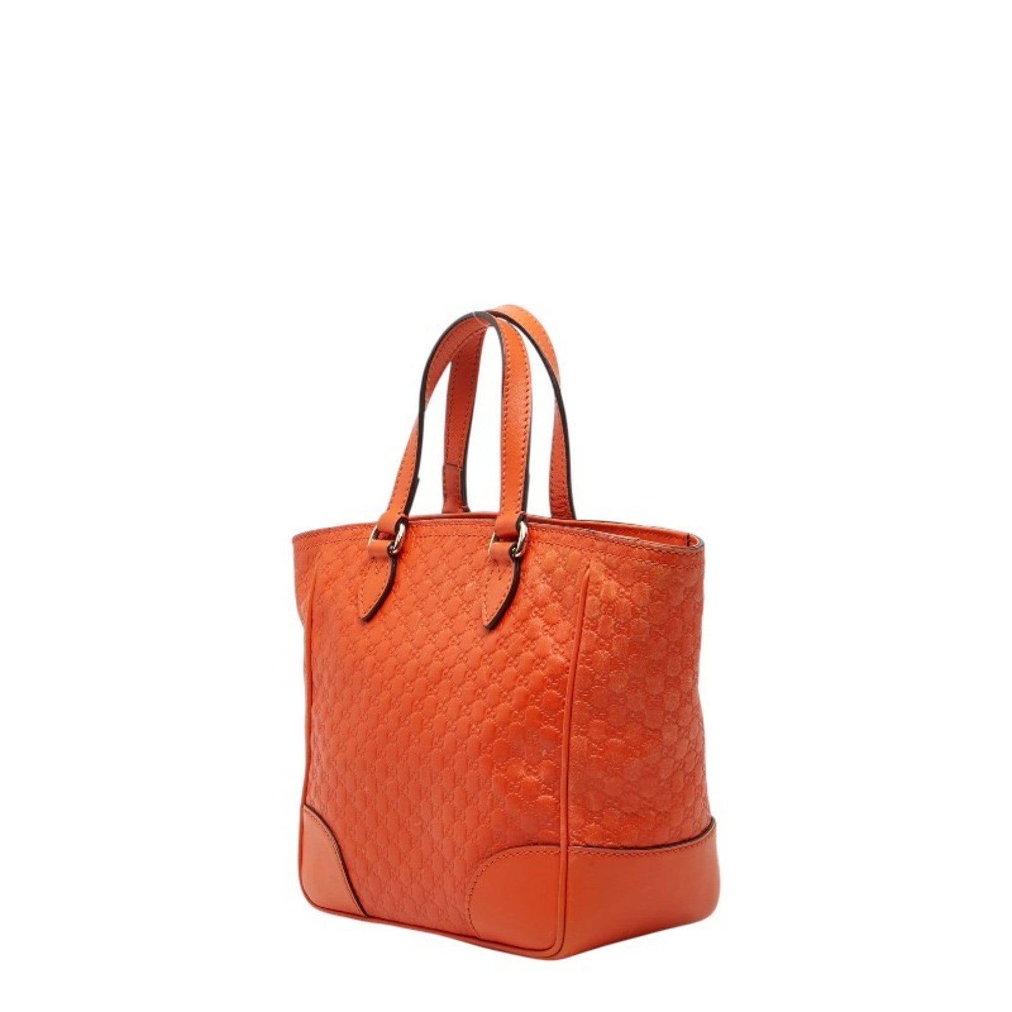 Gucci Microguccissima Orange Leather Handbag Shoulder Bag (Pre-Owned)