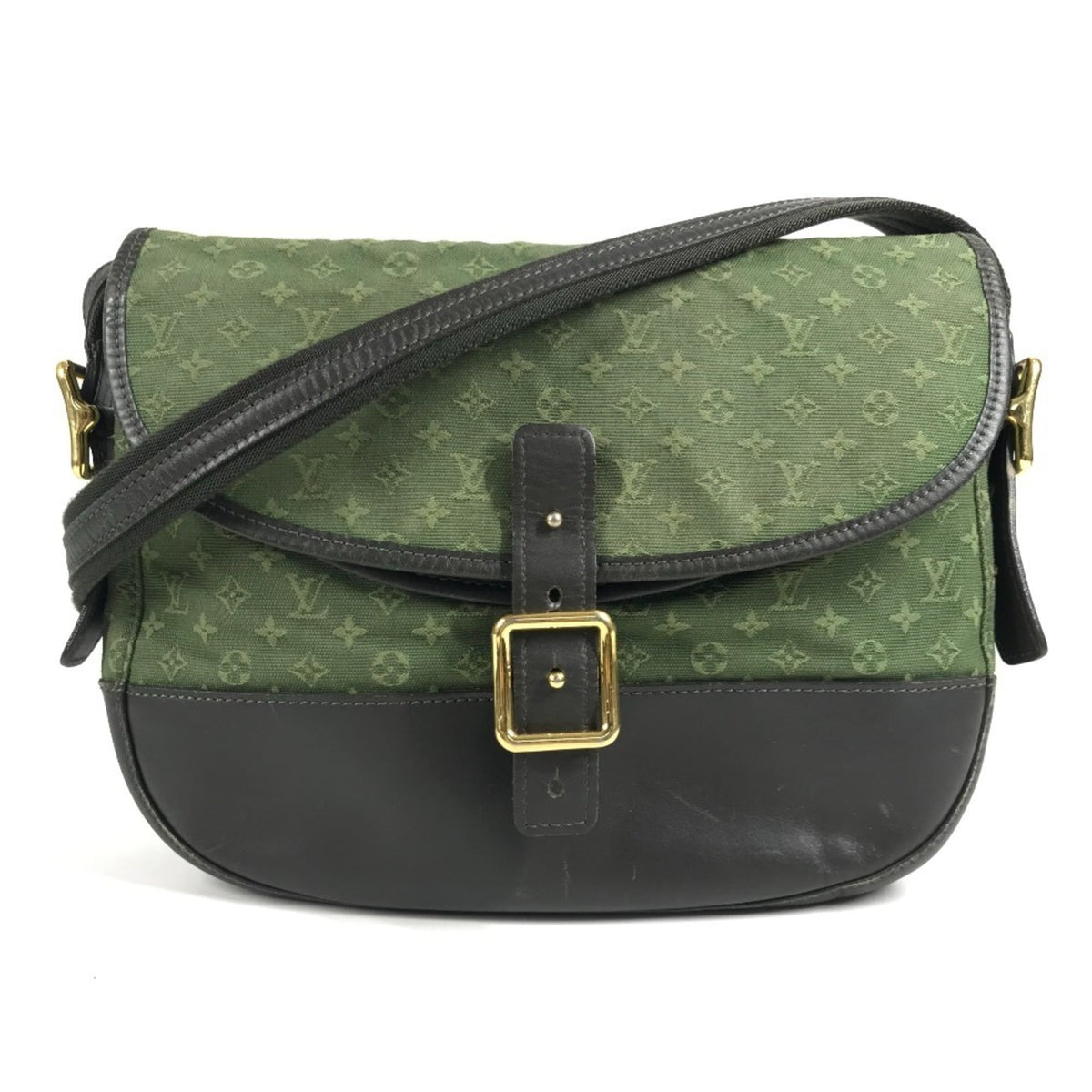 Louis Vuitton Khaki Monogram Mini Canvas Pochette Shoulder Bag (Pre-Owned)