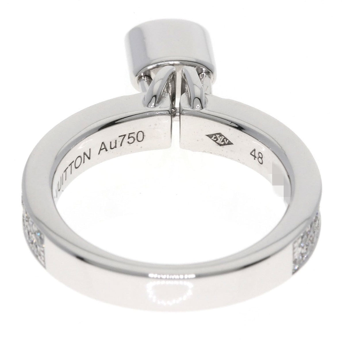 Louis Vuitton White Gold (18K) Band Ring (Pre-Owned)
