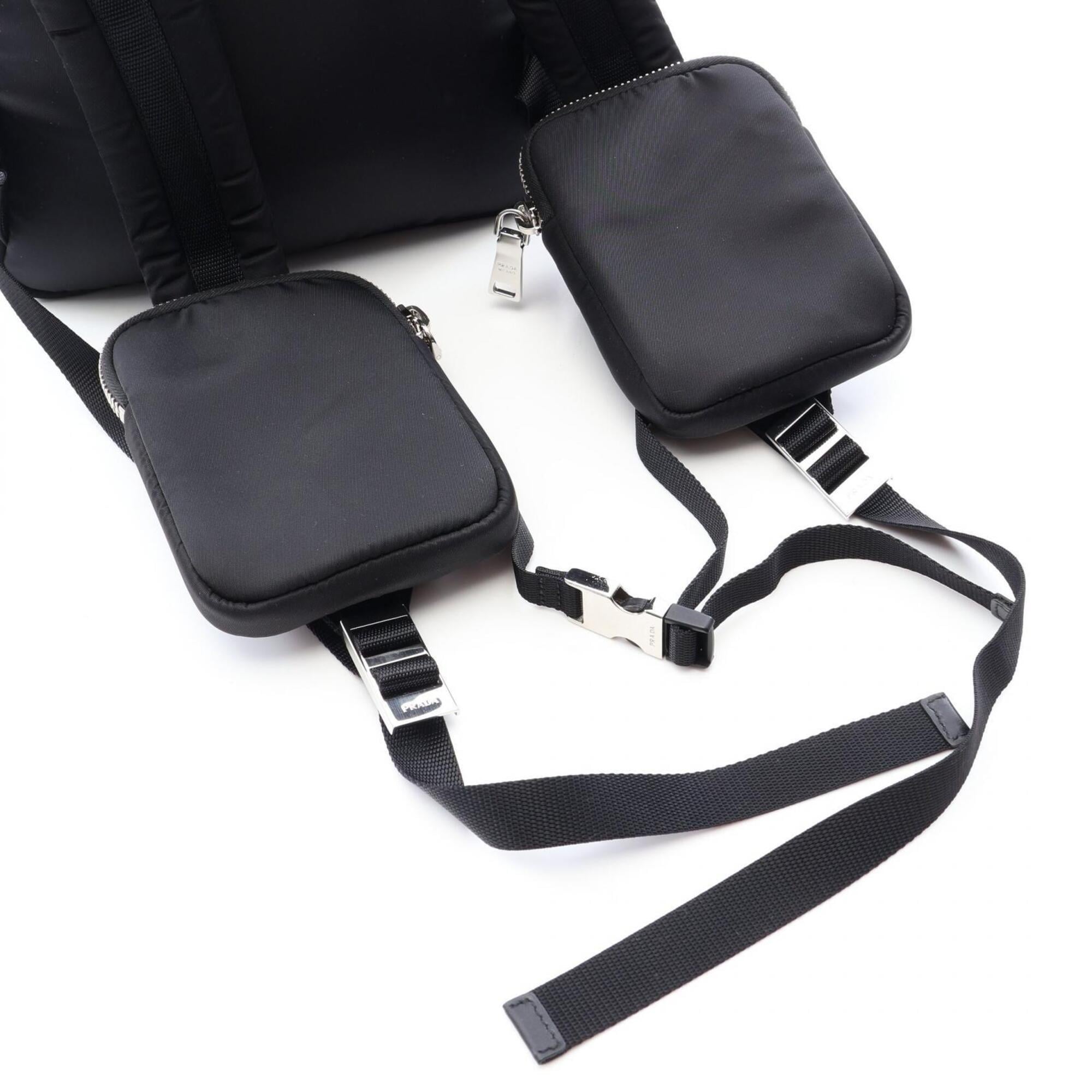 Prada Black Khaki Nylon Backpack (Pre-Owned)