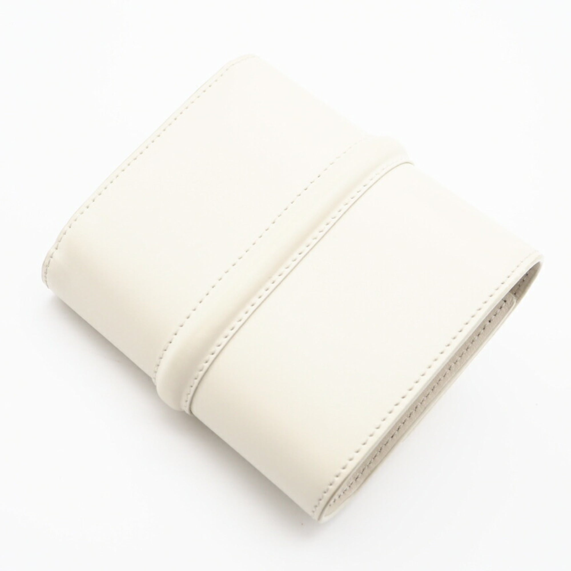 Celine White Satin Wallet (Tri-Fold) (Pre-Owned)