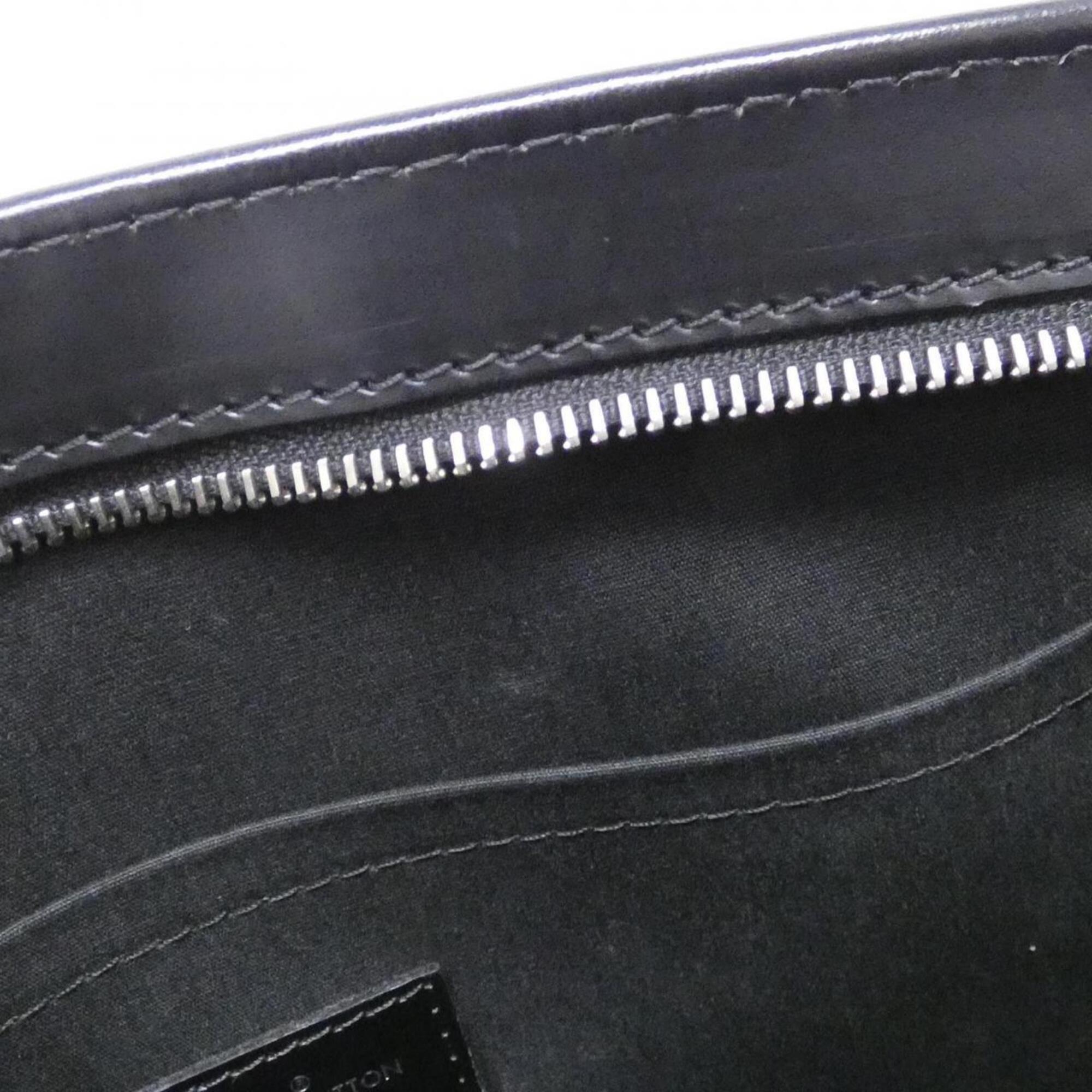 Louis Vuitton Black Leather Shoulder Bag (Pre-Owned)