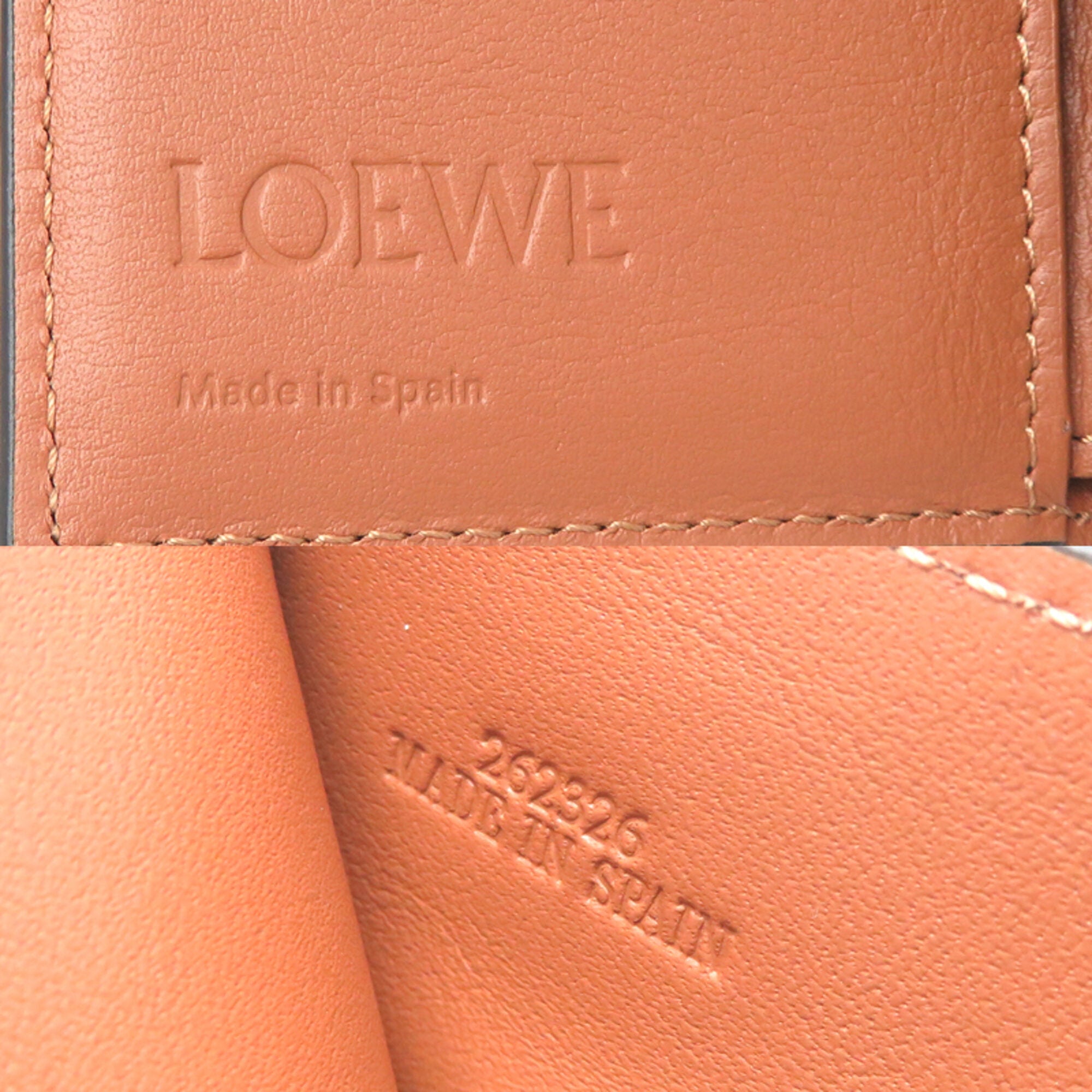 Loewe Brown Leather Wallet (Tri-Fold) (Pre-Owned)