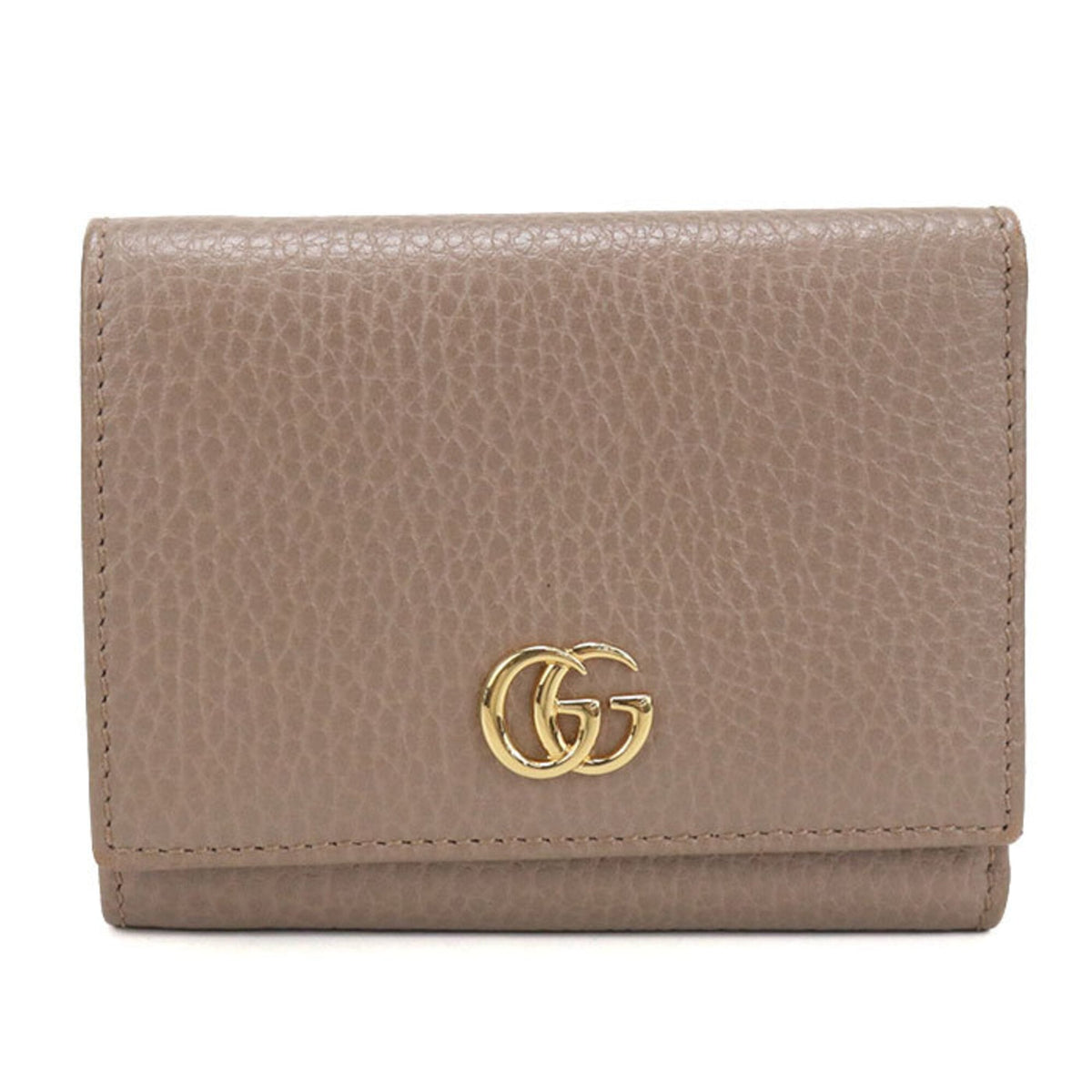 Gucci Brown Leather Wallet (Tri-Fold) (Pre-Owned)