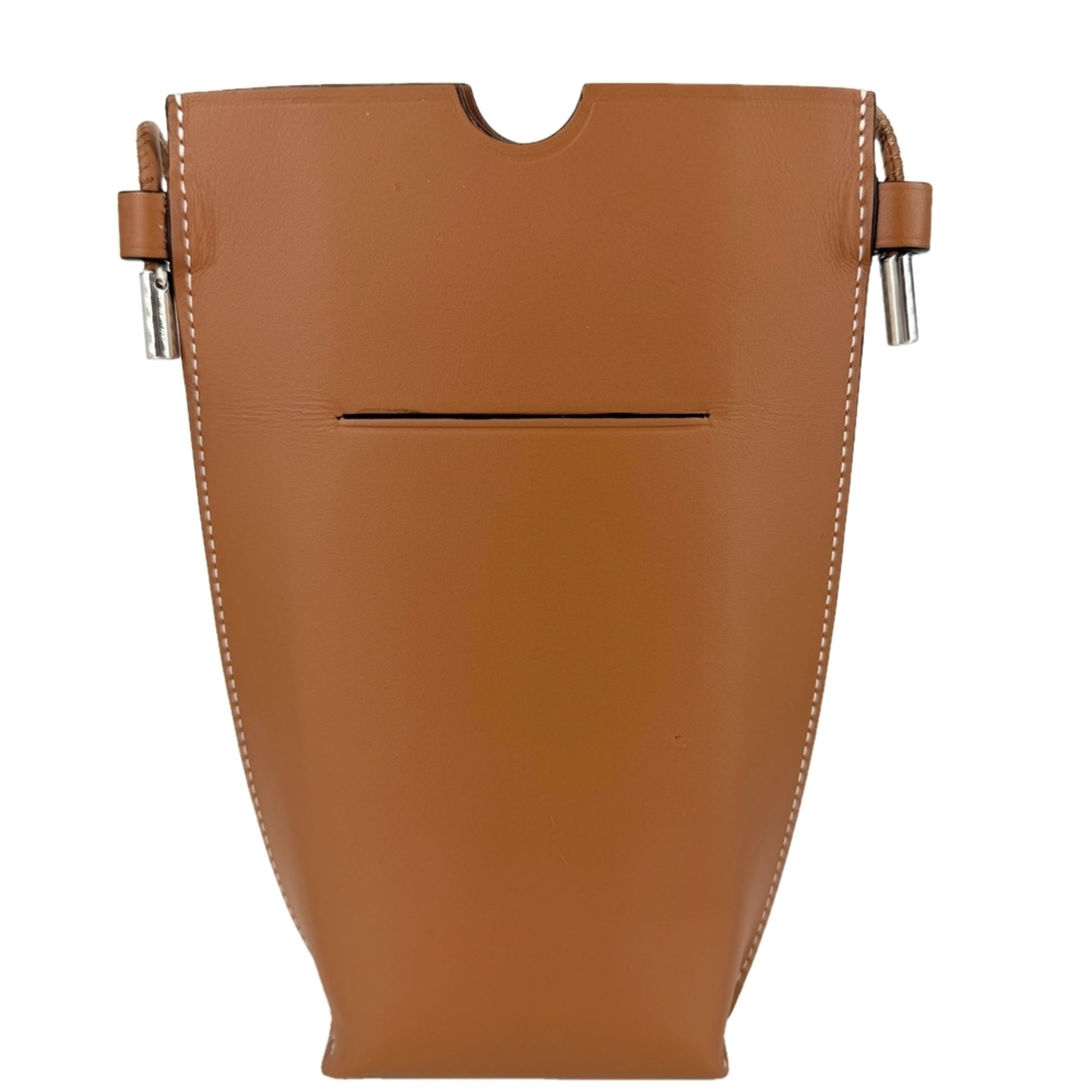 Loewe Brown Leather Pochette Shoulder Bag (Pre-Owned)