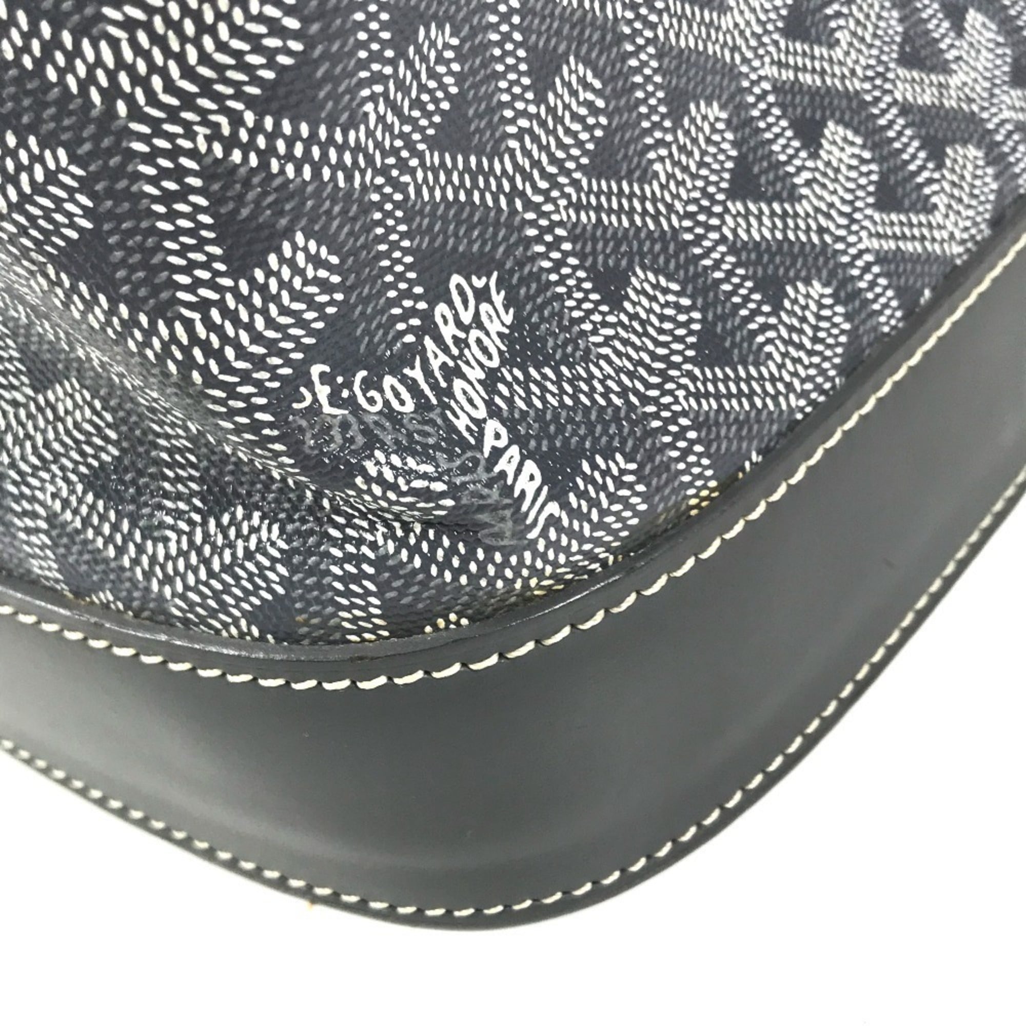 Goyard Gray Pvc Leather Boston Bag Handbag Tote Bag (Pre-Owned)
