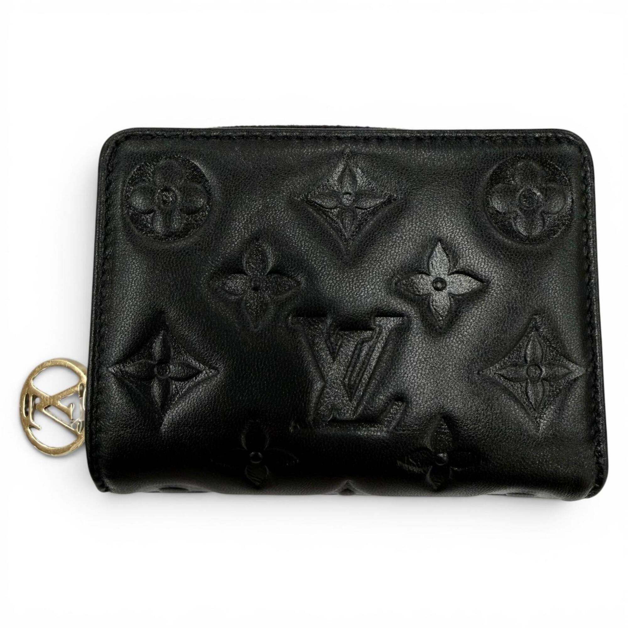 Louis Vuitton Black Leather Wallet (Bi-Fold) (Pre-Owned)