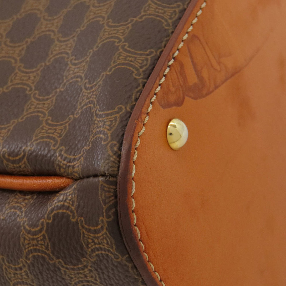 Celine Macadam Brown Pvc Handbag (Pre-Owned)