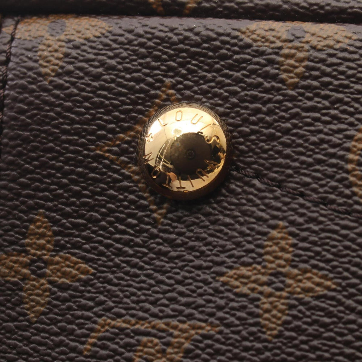 Louis Vuitton Brown Monogram Saffron Yellow Coated Canvas Leather Handbag (Pre-Owned)
