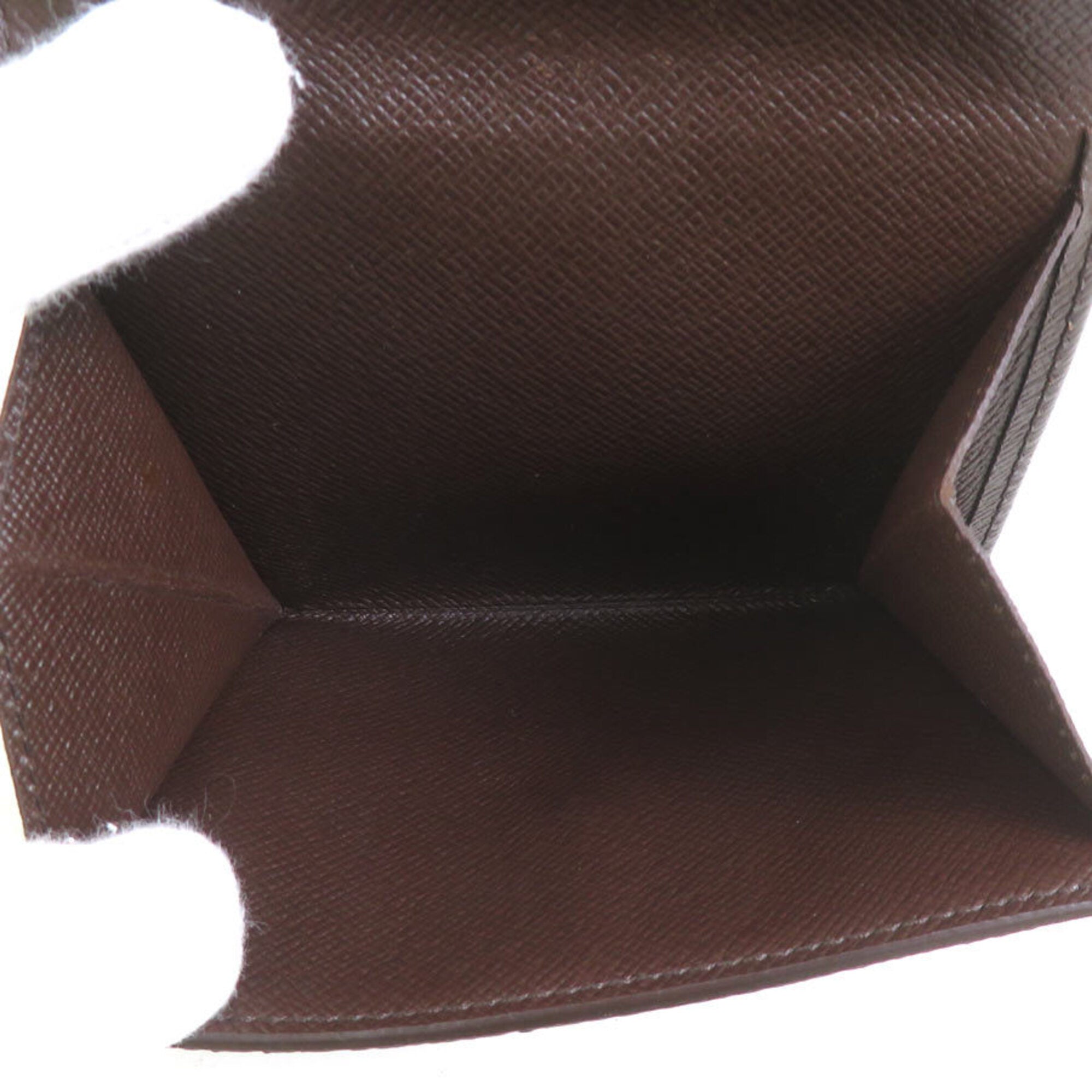 Louis Vuitton Damier Canvas Ebene Damier Canvas Wallet (Bi-Fold) (Pre-Owned)