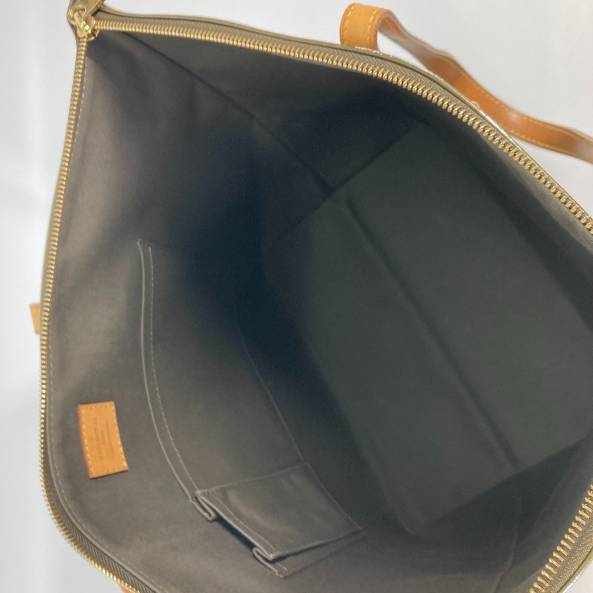 Louis Vuitton Khaki Vert Bronze Monogram Vernis Shoulder Bag Tote Bag (Pre-Owned)