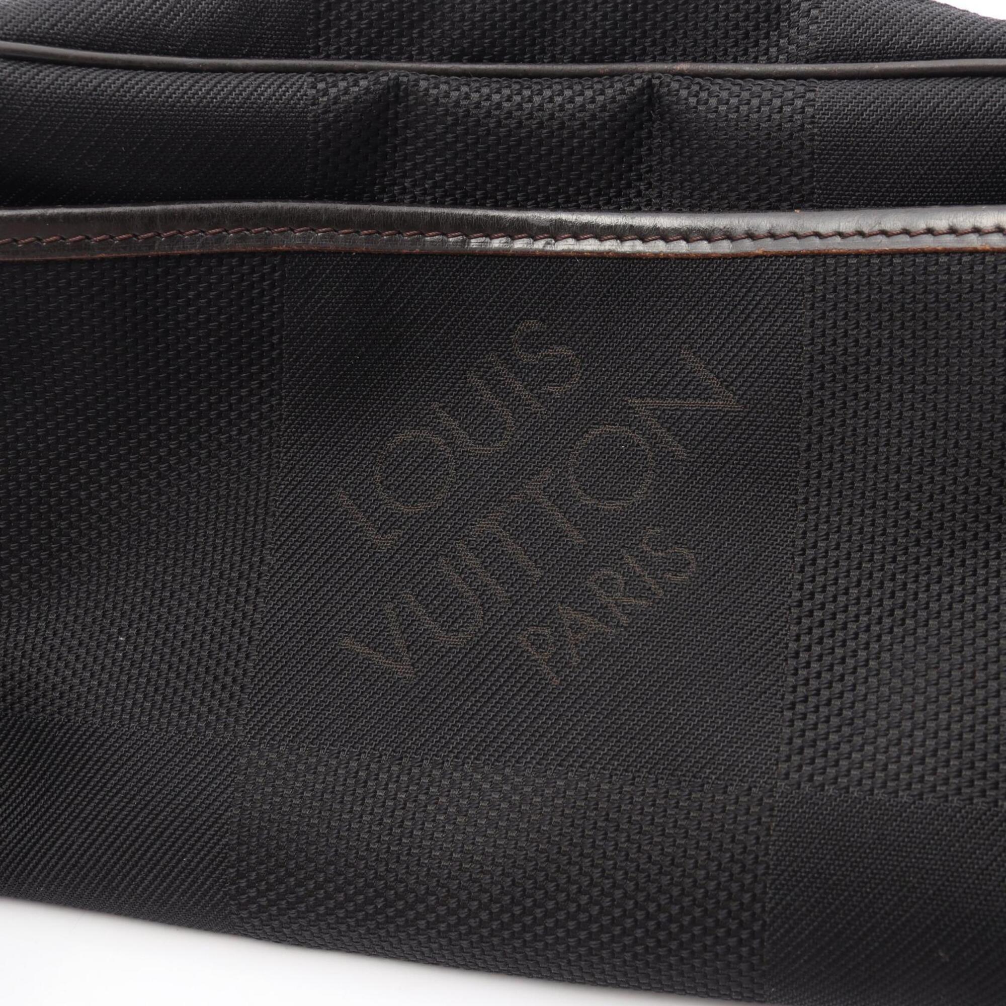 Louis Vuitton Black Noir Damier Geant Fanny Pack Handbag (Pre-Owned)