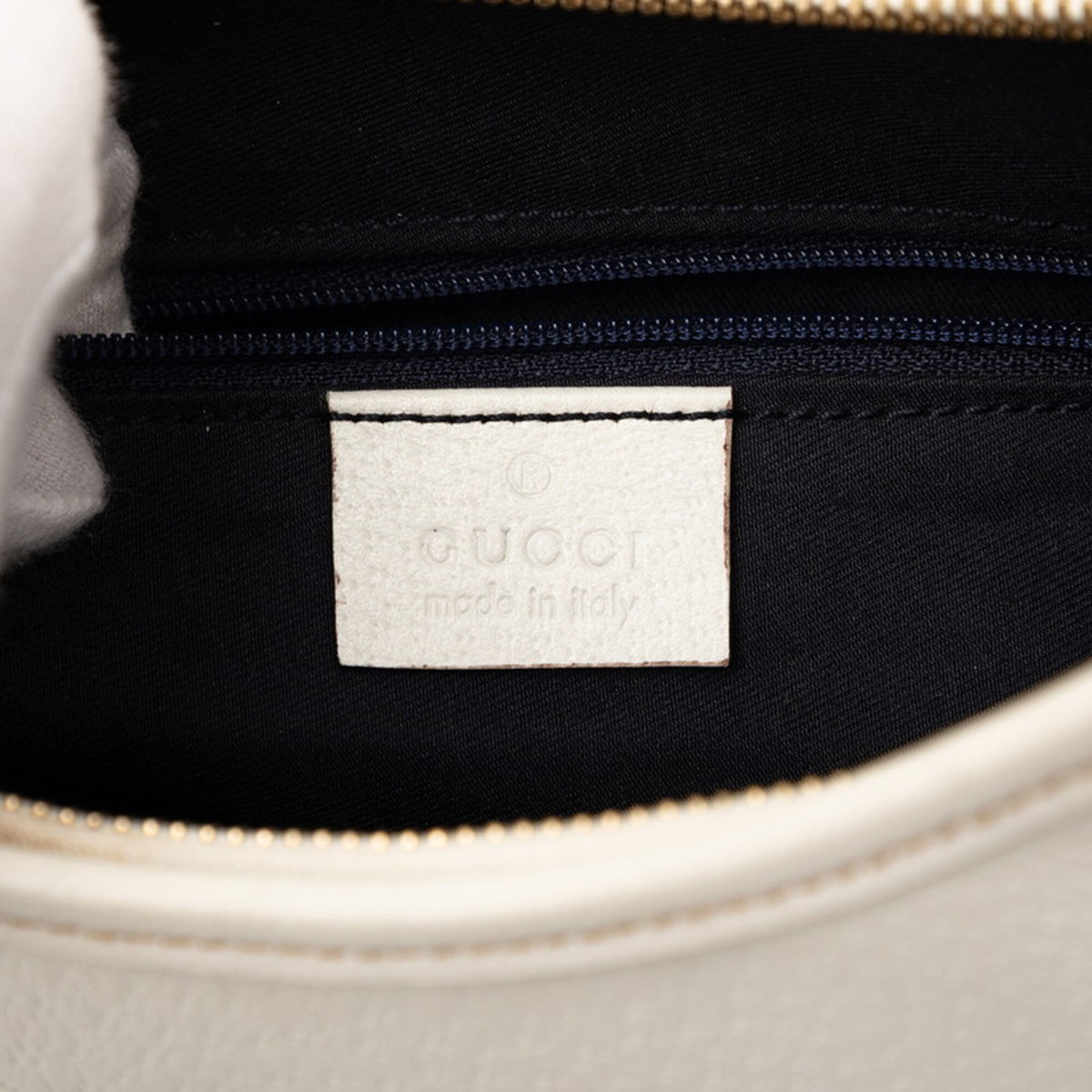 Gucci White Leather Shoulder Bag (Pre-Owned)