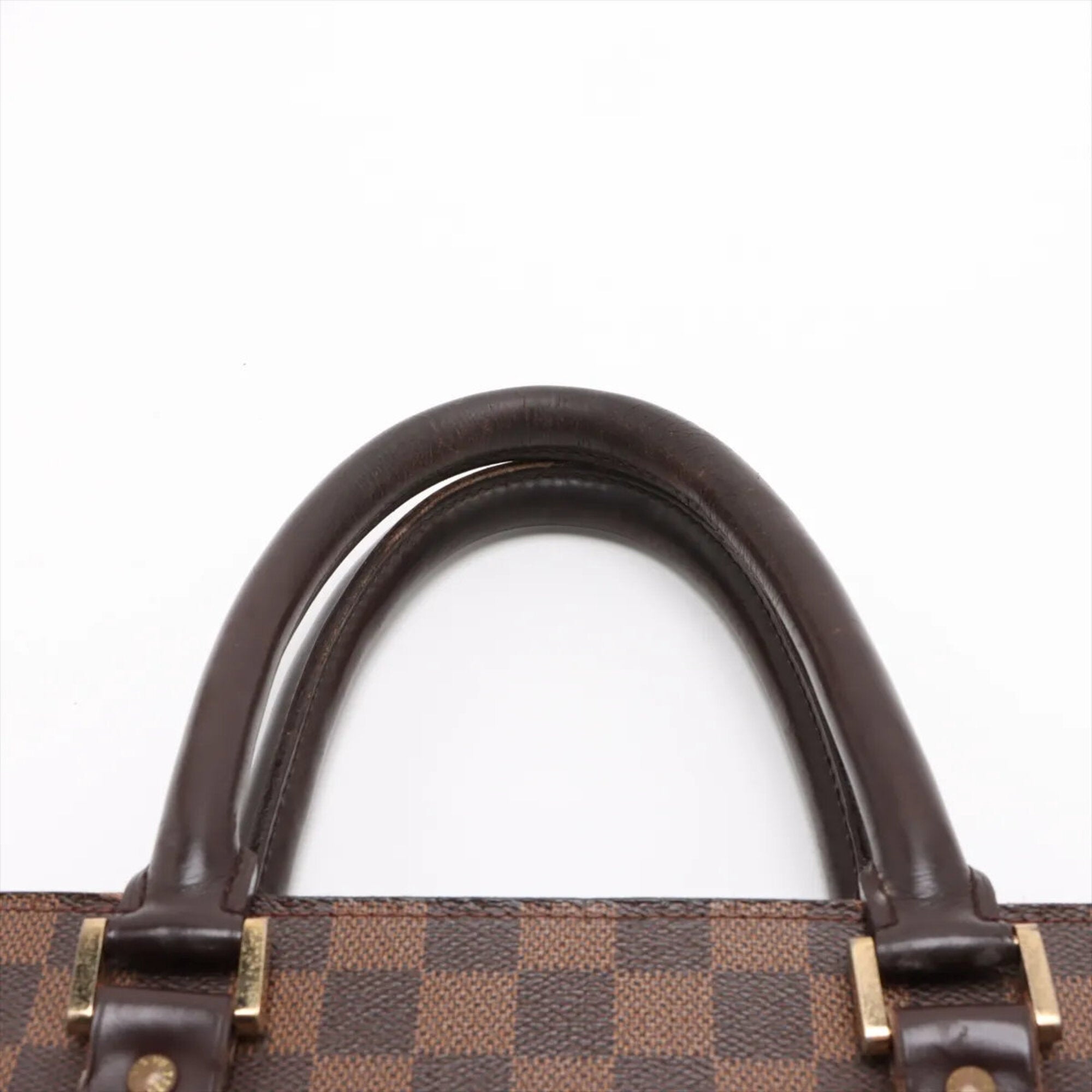 Louis Vuitton Damier Ebene Leather Coated Canvas Handbag Tote Bag (Pre-Owned)