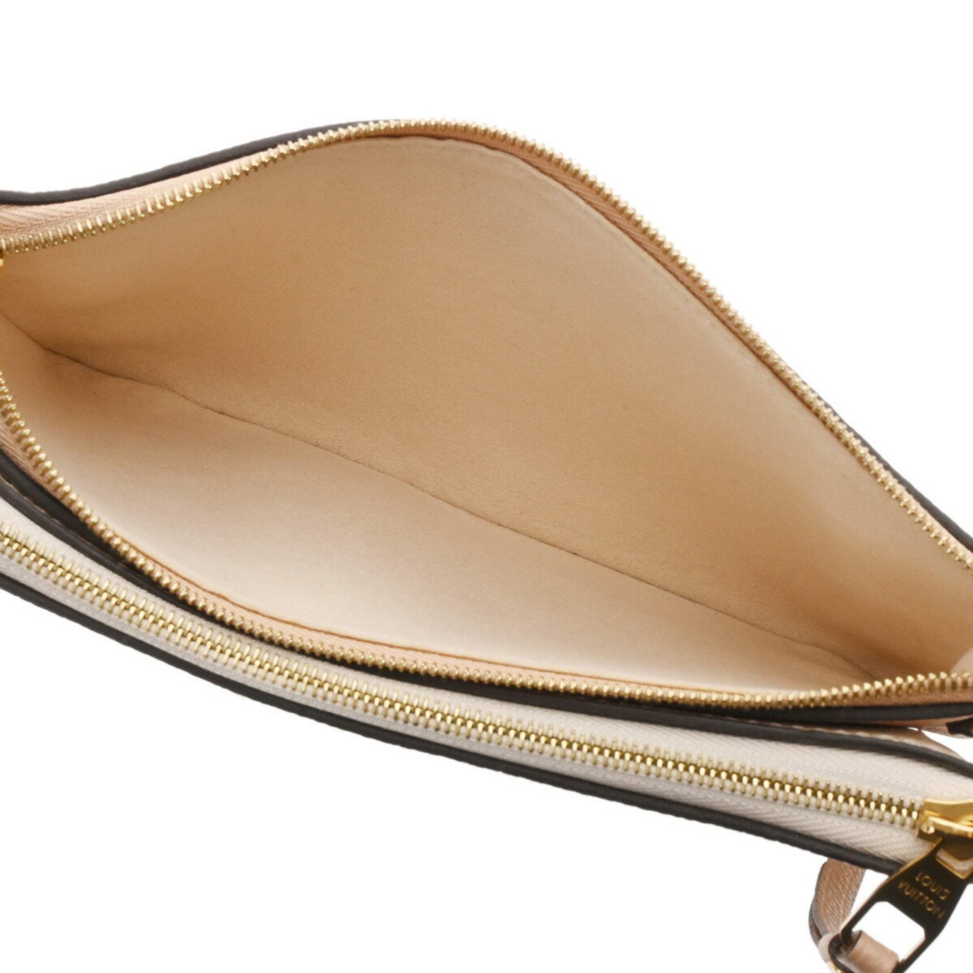 Louis Vuitton Beige Leather Pochette Shoulder Bag (Pre-Owned)
