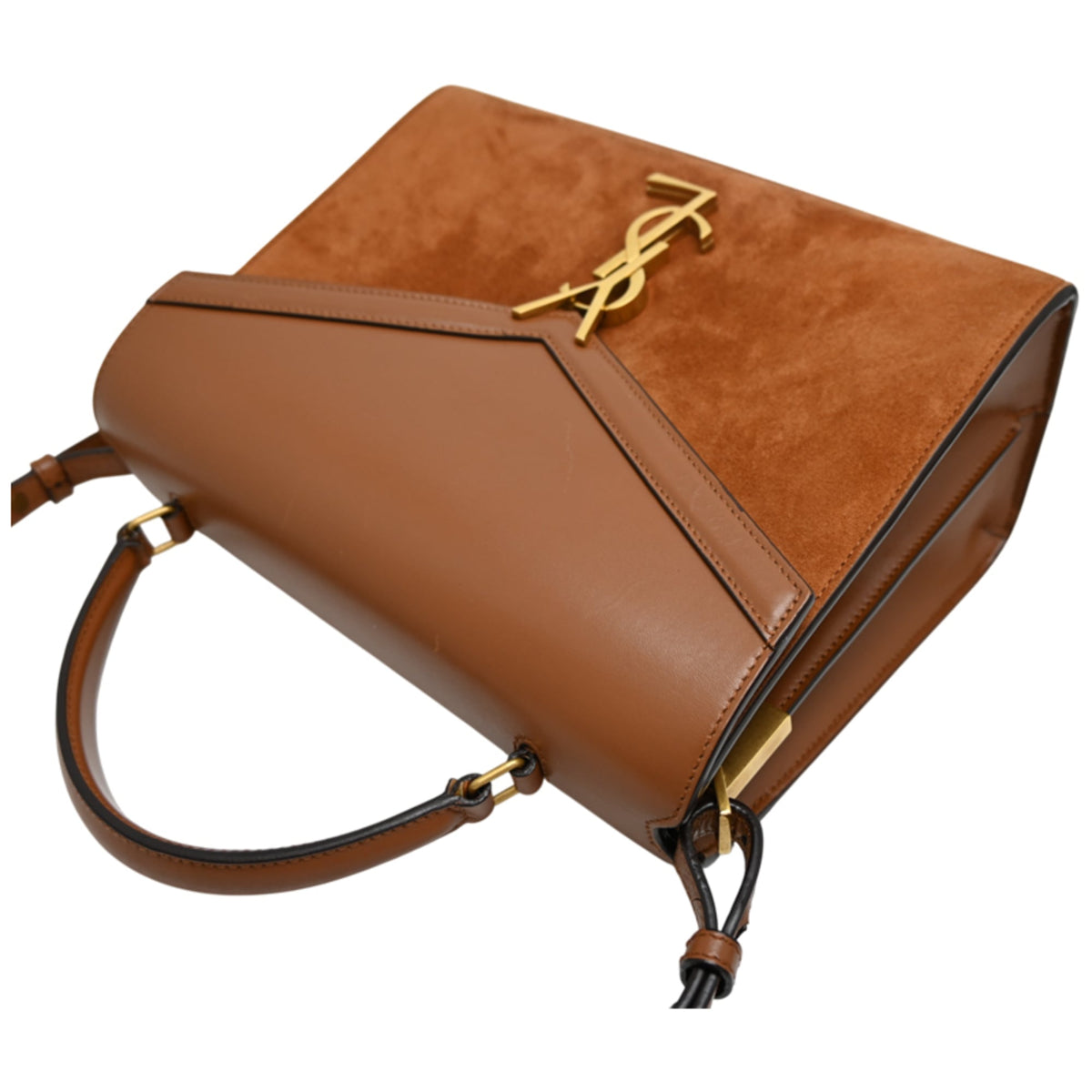 Unspecified Brown Leather Suede Handbag (Pre-Owned)