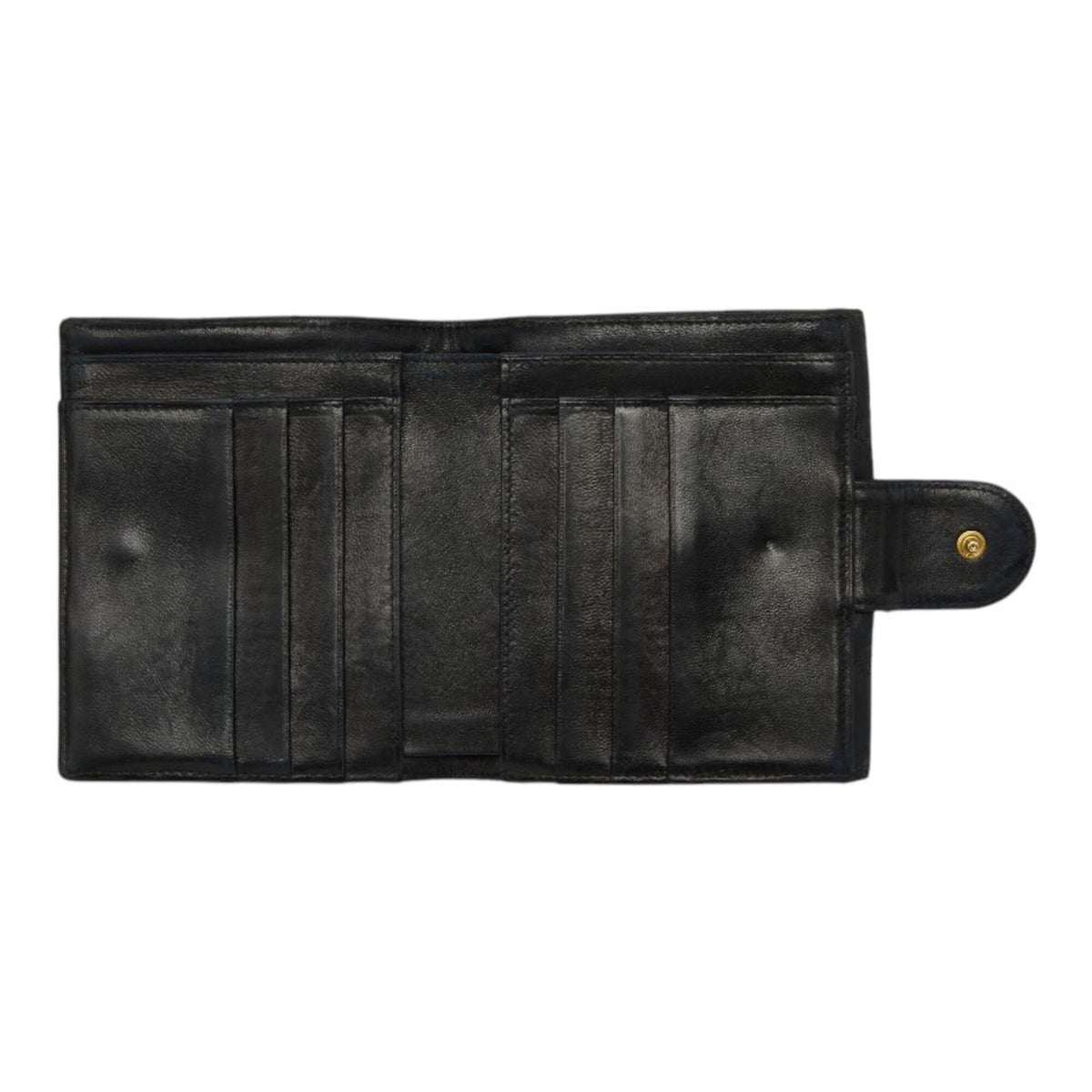 Chanel Black Leather Wallet (Bi-Fold) (Pre-Owned)