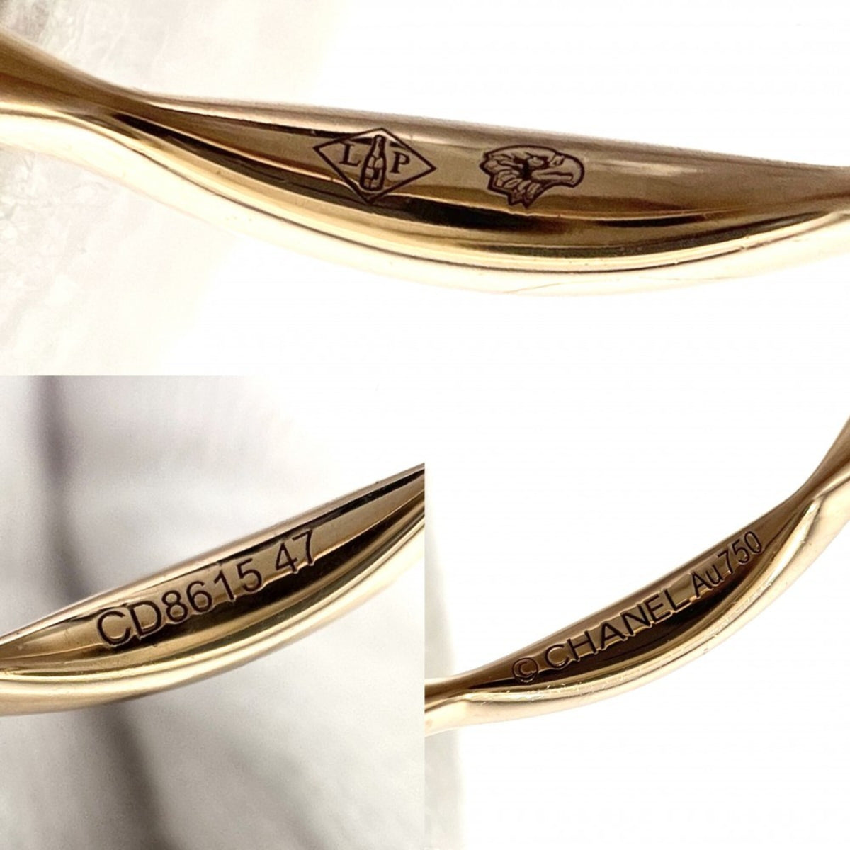 Chanel Camellia Pink Gold (18K) Band Ring (Pre-Owned)